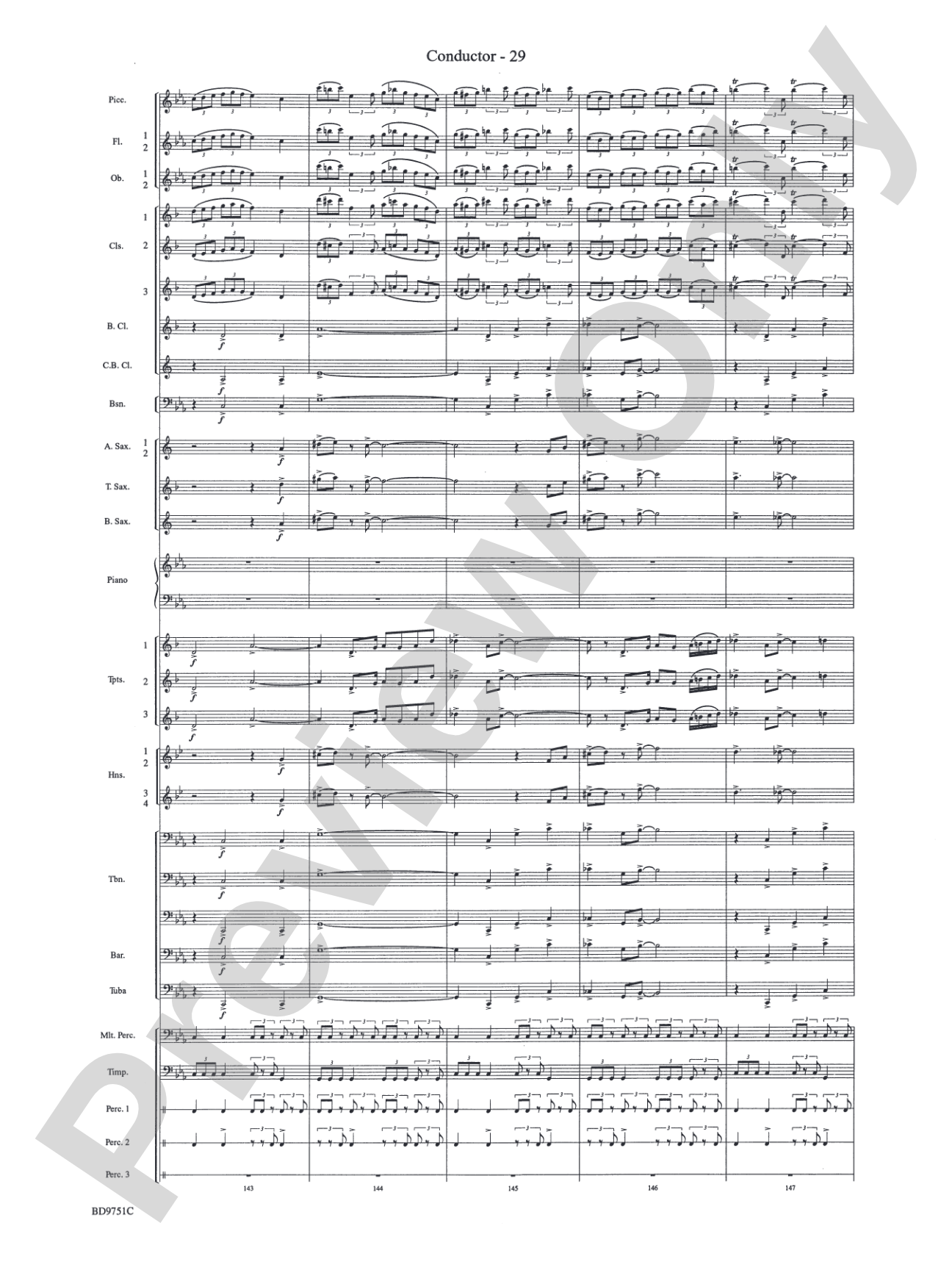 Purgatorio (from The Divine Comedy): Concert Band Conductor Score & Parts