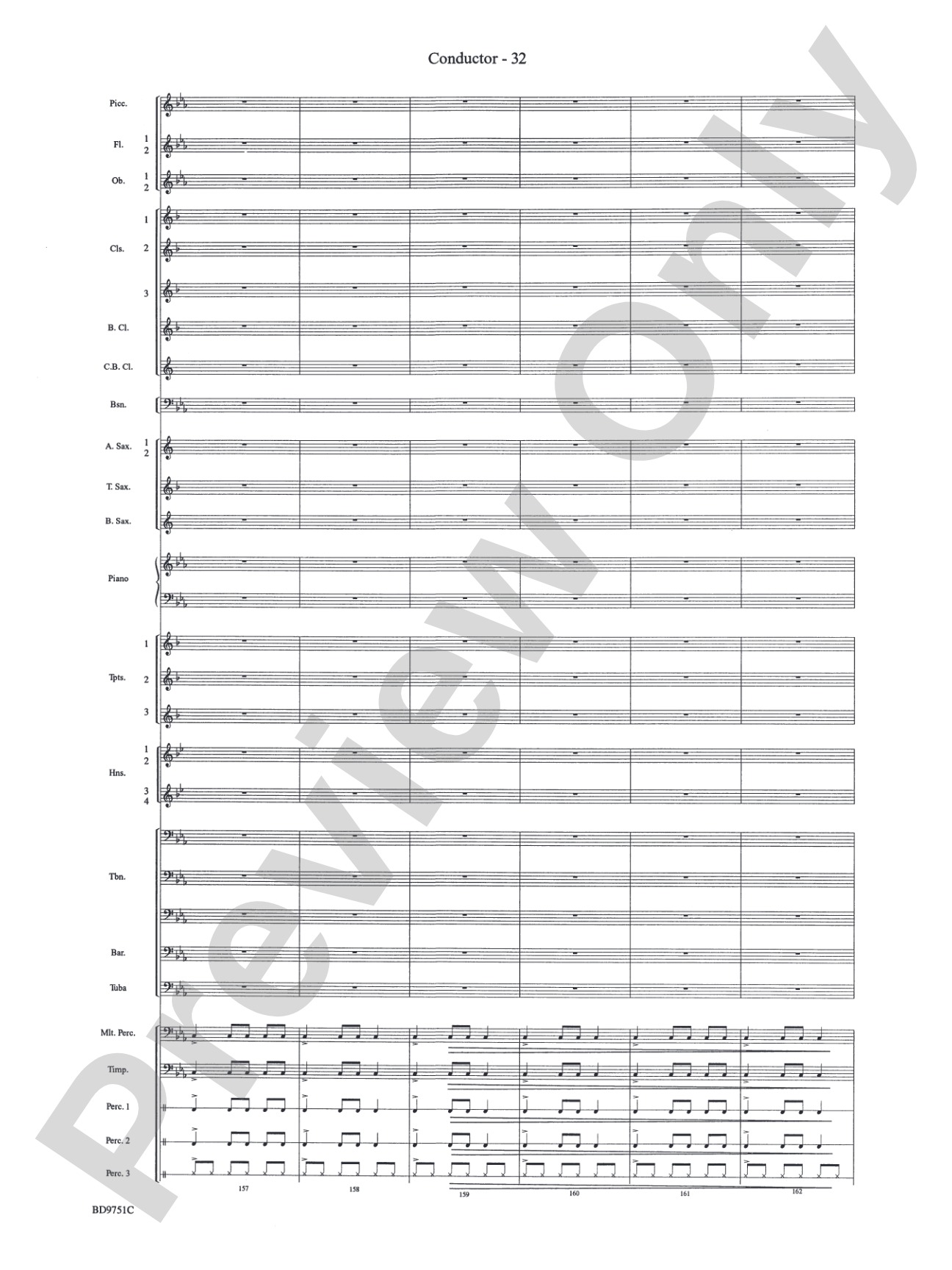Purgatorio (from The Divine Comedy): Concert Band Conductor Score & Parts