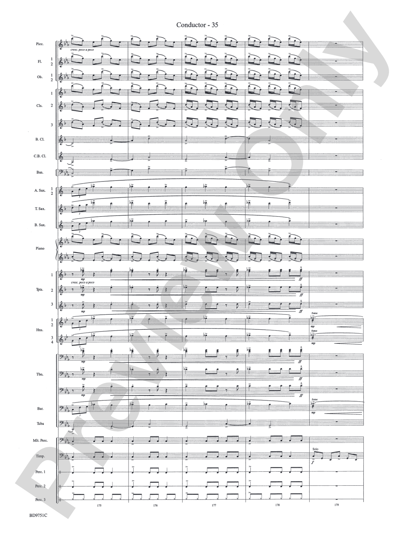 Purgatorio (from The Divine Comedy): Concert Band Conductor Score & Parts