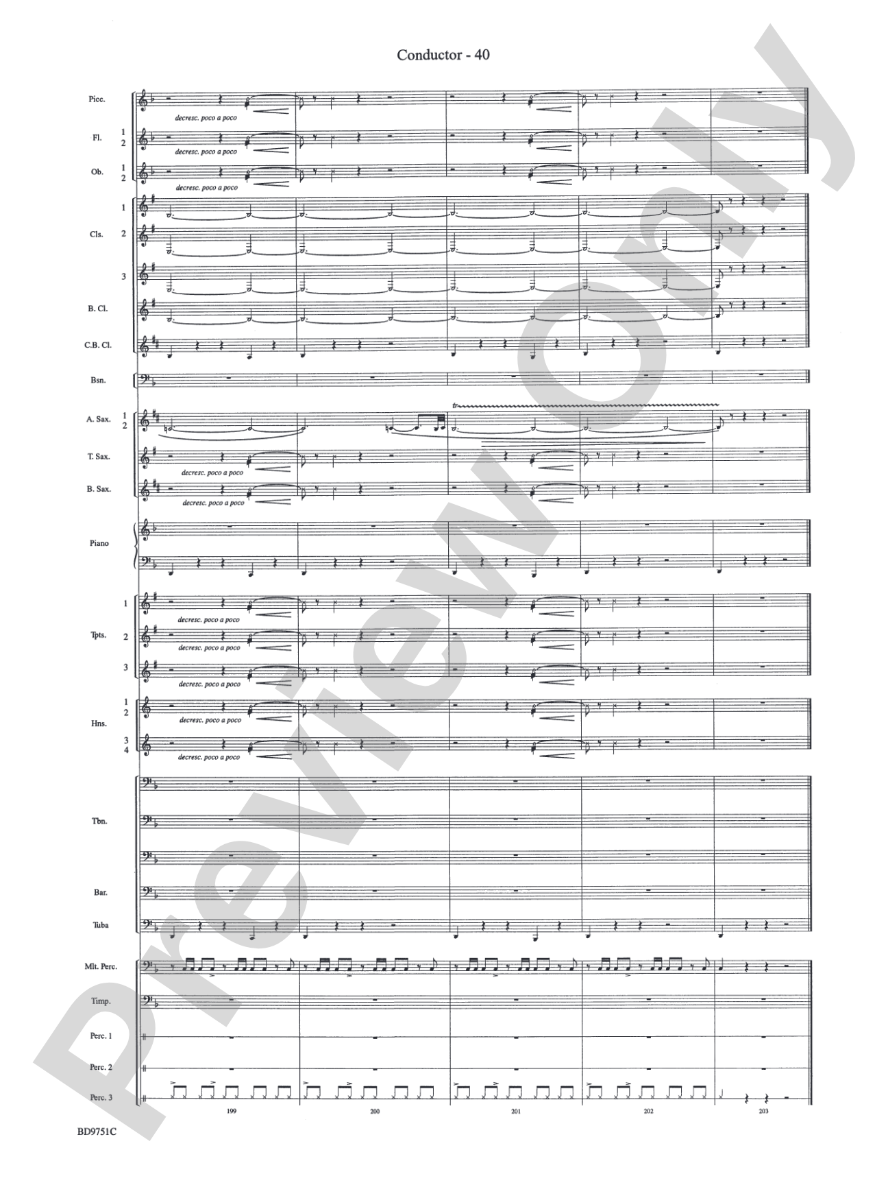 Purgatorio (from The Divine Comedy): Concert Band Conductor Score & Parts