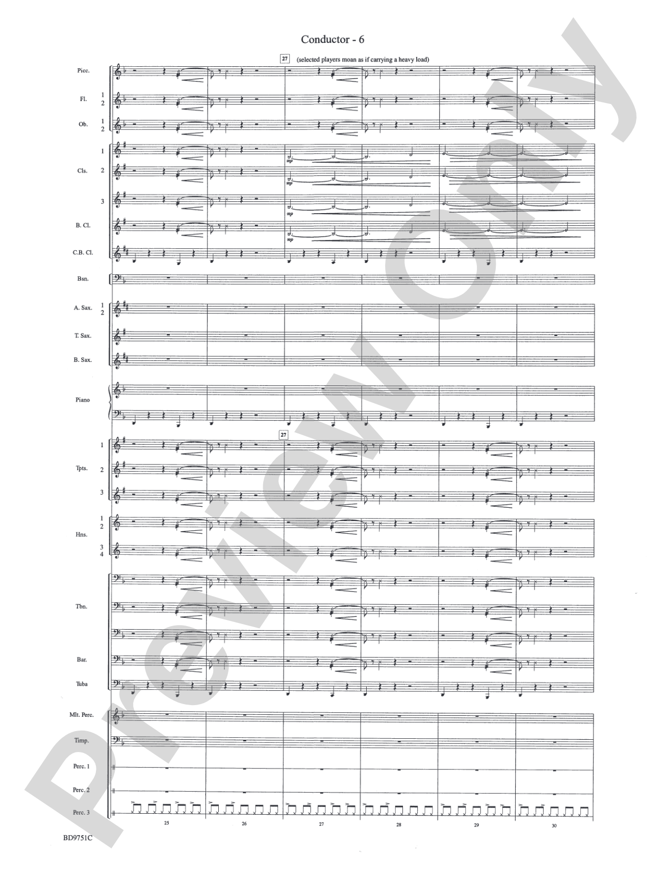 Purgatorio (from The Divine Comedy): Concert Band Conductor Score & Parts