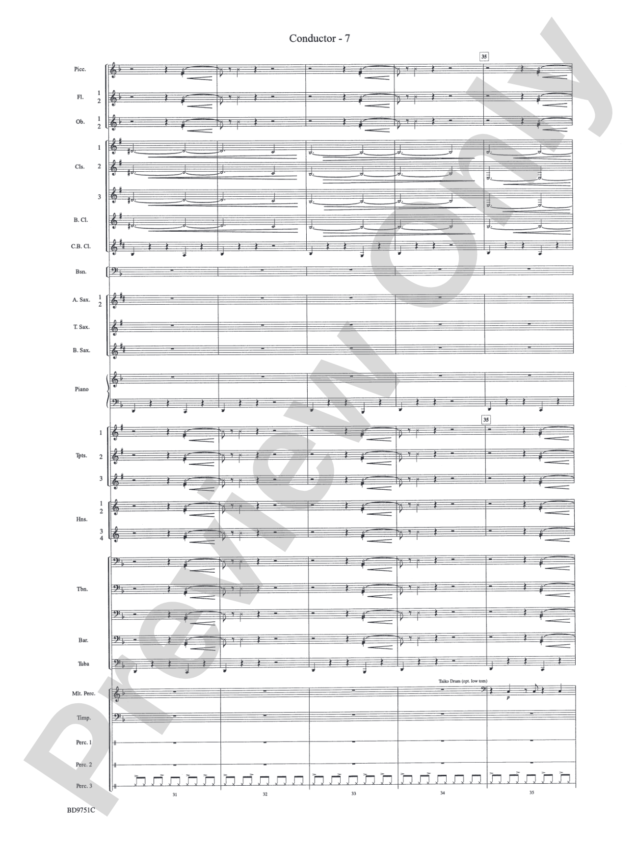 Purgatorio (from The Divine Comedy): Concert Band Conductor Score & Parts