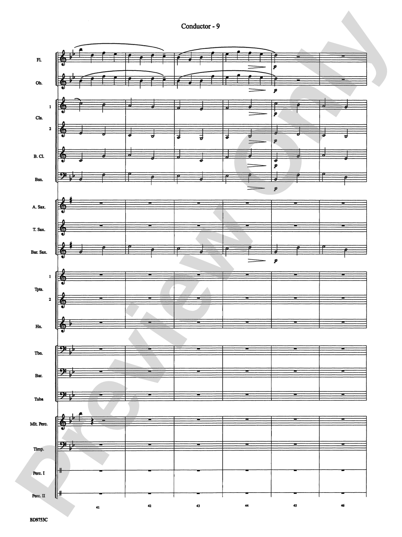 Pachelbel Canon: Concert Band Conductor Score & Parts