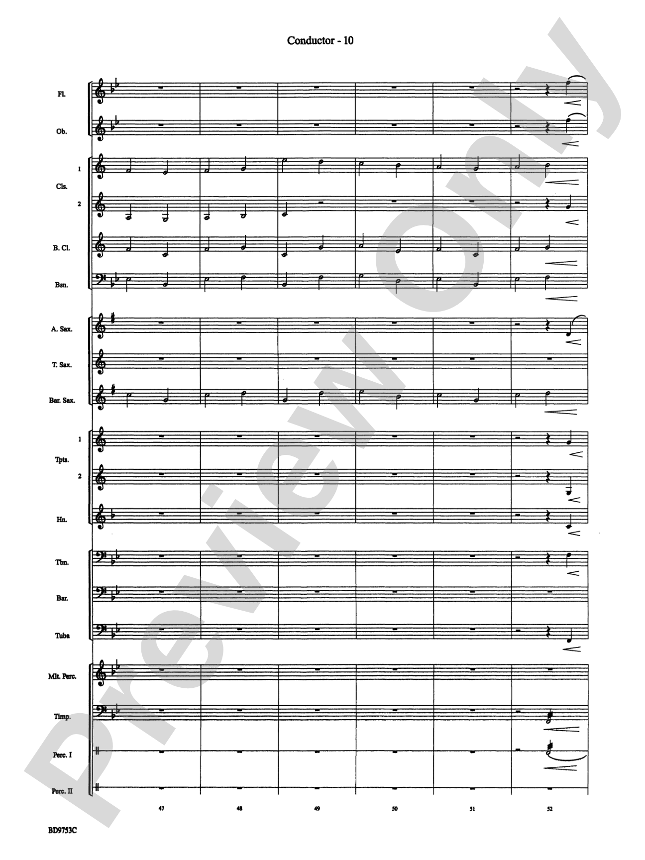 Pachelbel Canon: Concert Band Conductor Score & Parts