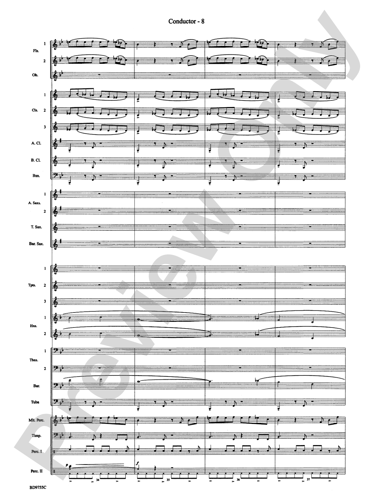 The Maelstrom: Concert Band Conductor Score & Parts