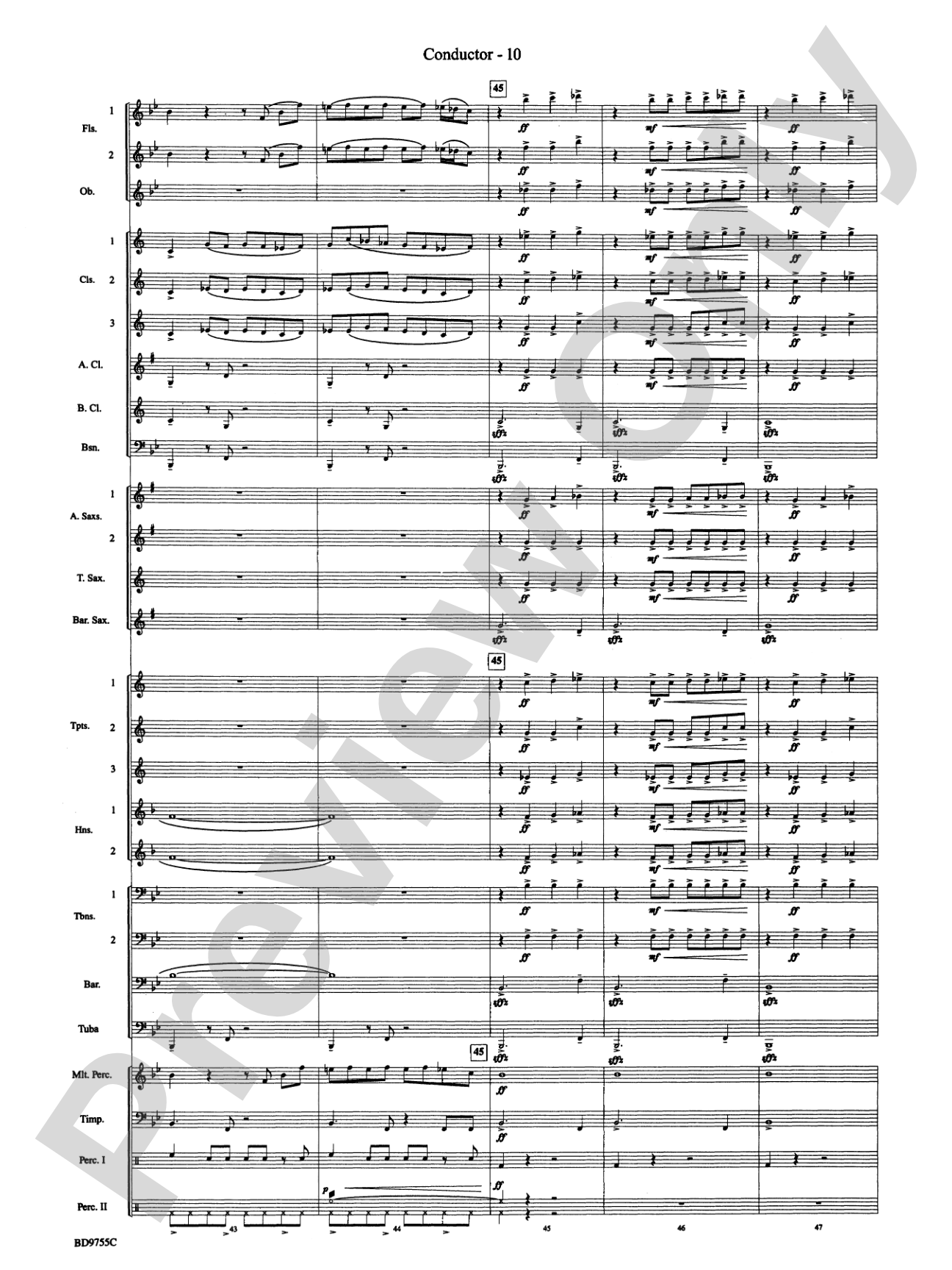 The Maelstrom: Concert Band Conductor Score & Parts