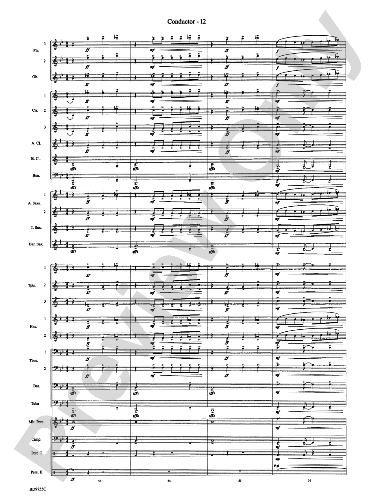 The Maelstrom: Concert Band Conductor Score & Parts