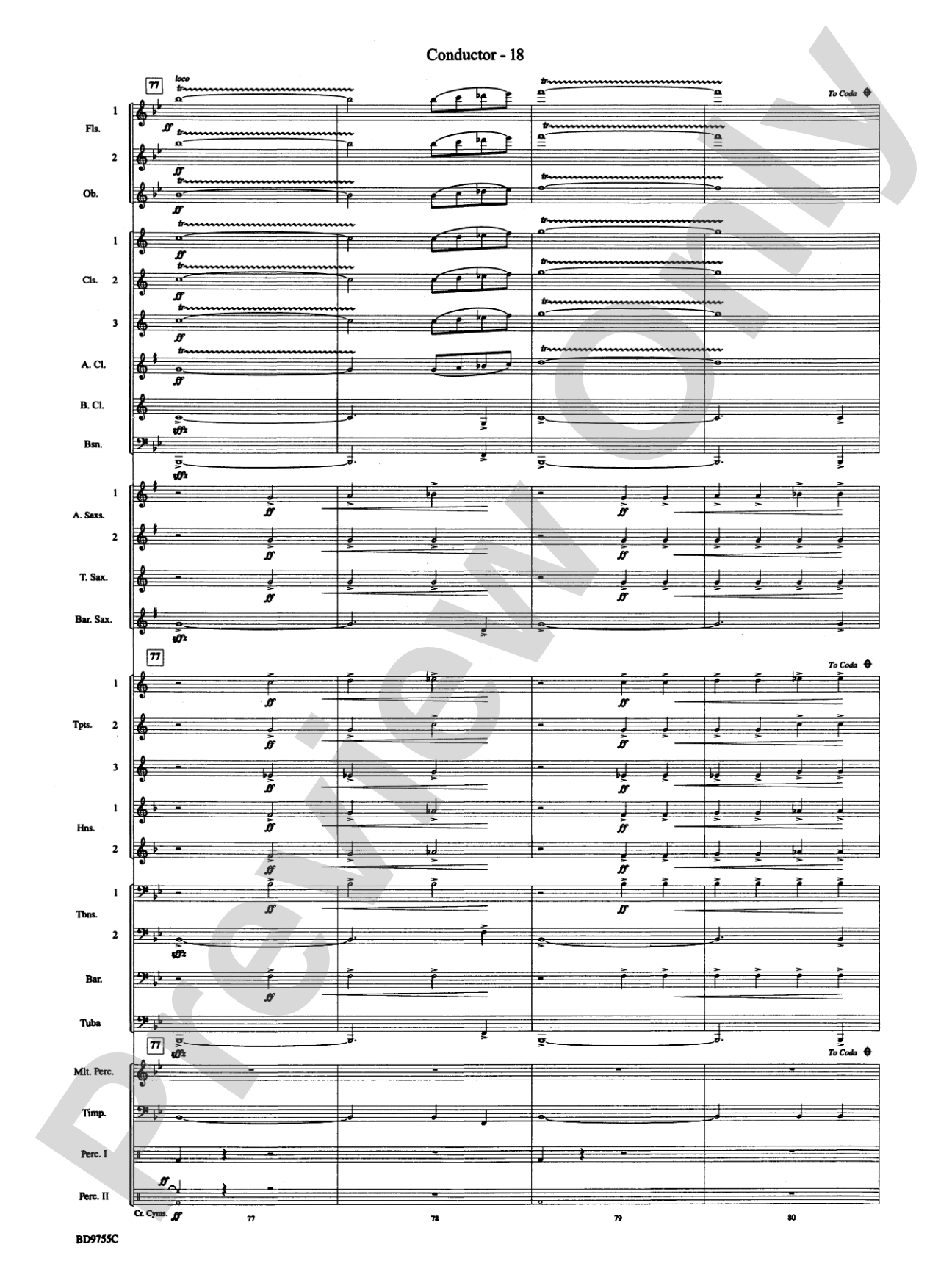 The Maelstrom: Concert Band Conductor Score & Parts