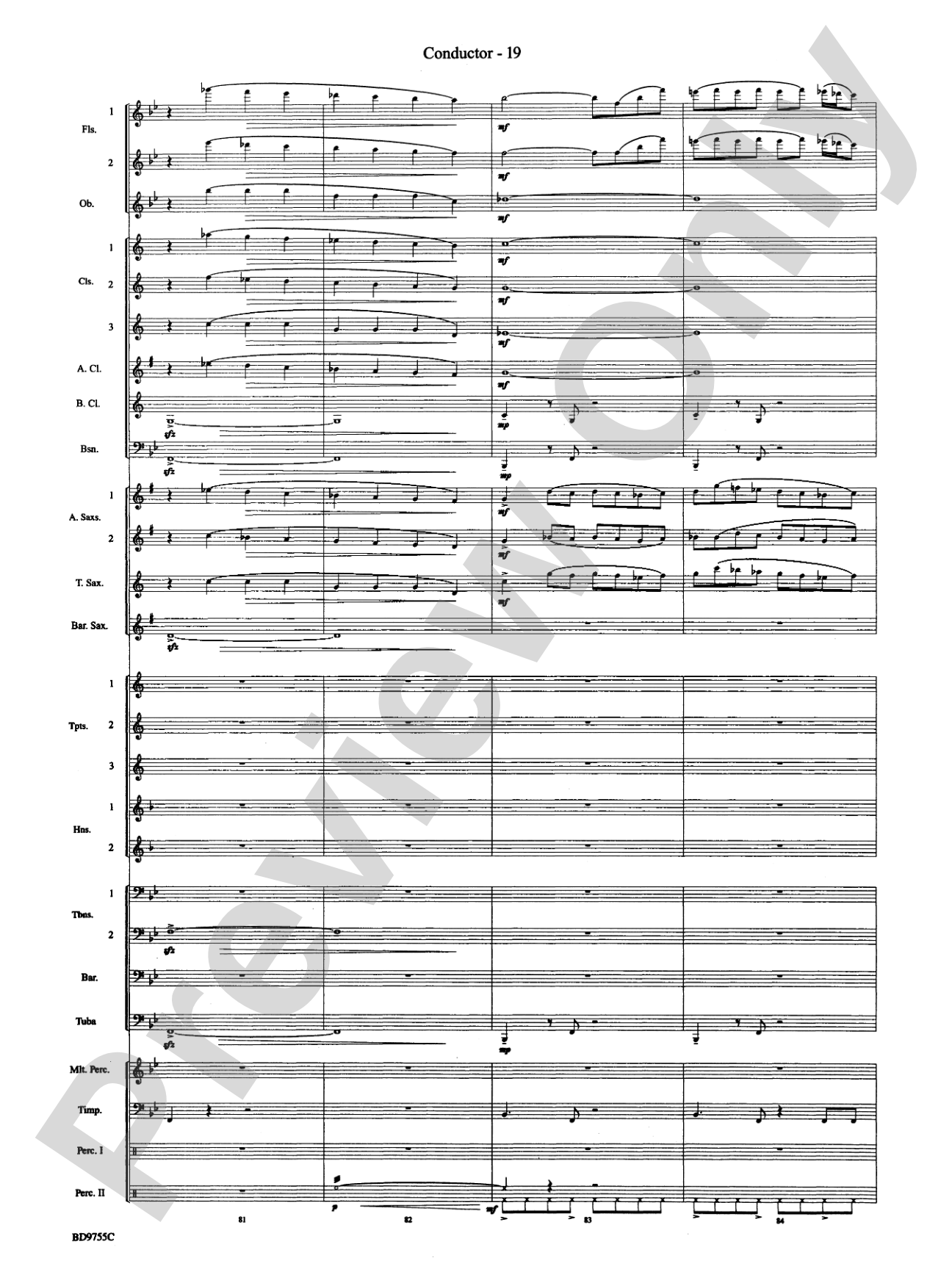 The Maelstrom: Concert Band Conductor Score & Parts