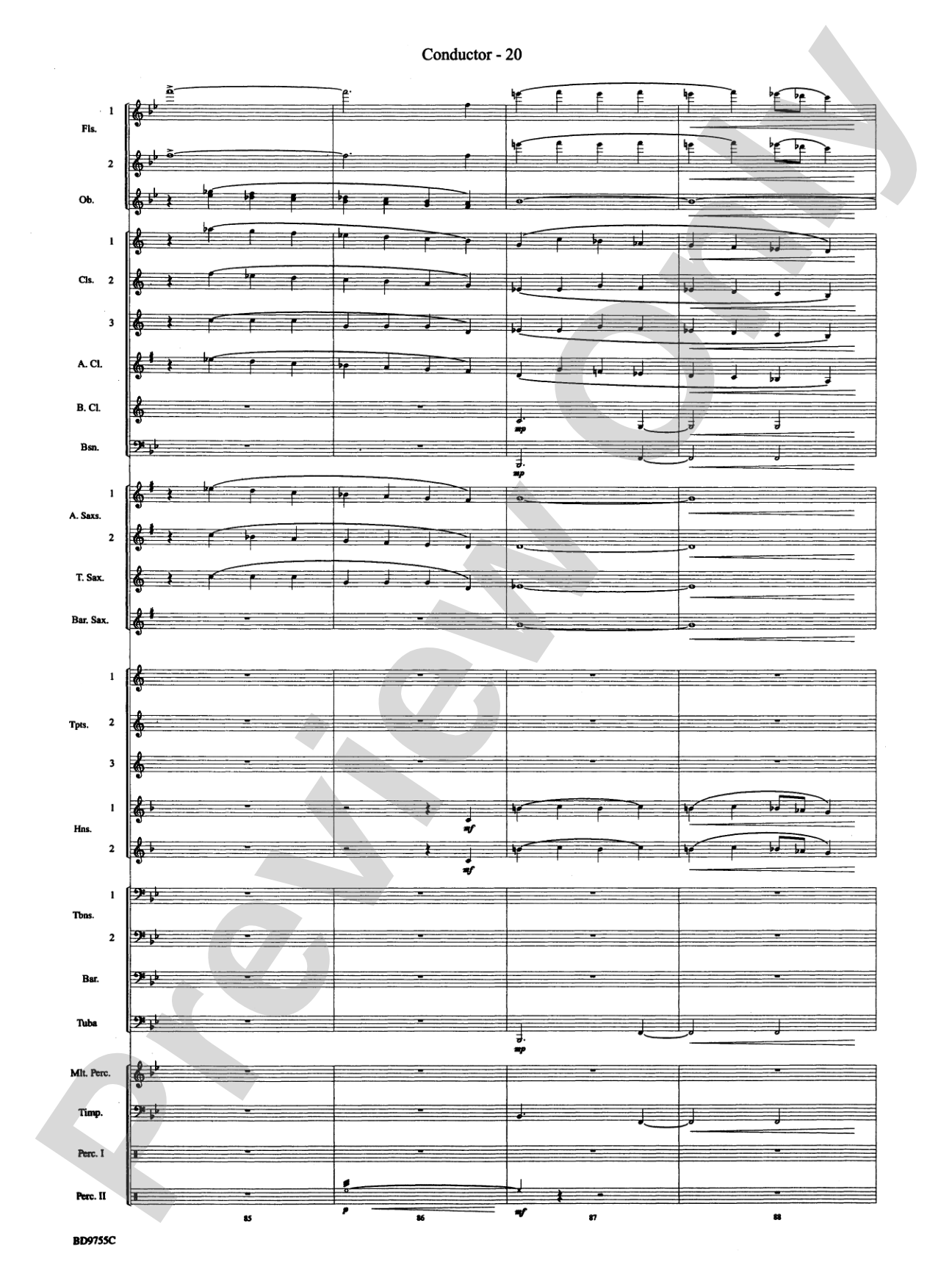 The Maelstrom: Concert Band Conductor Score & Parts