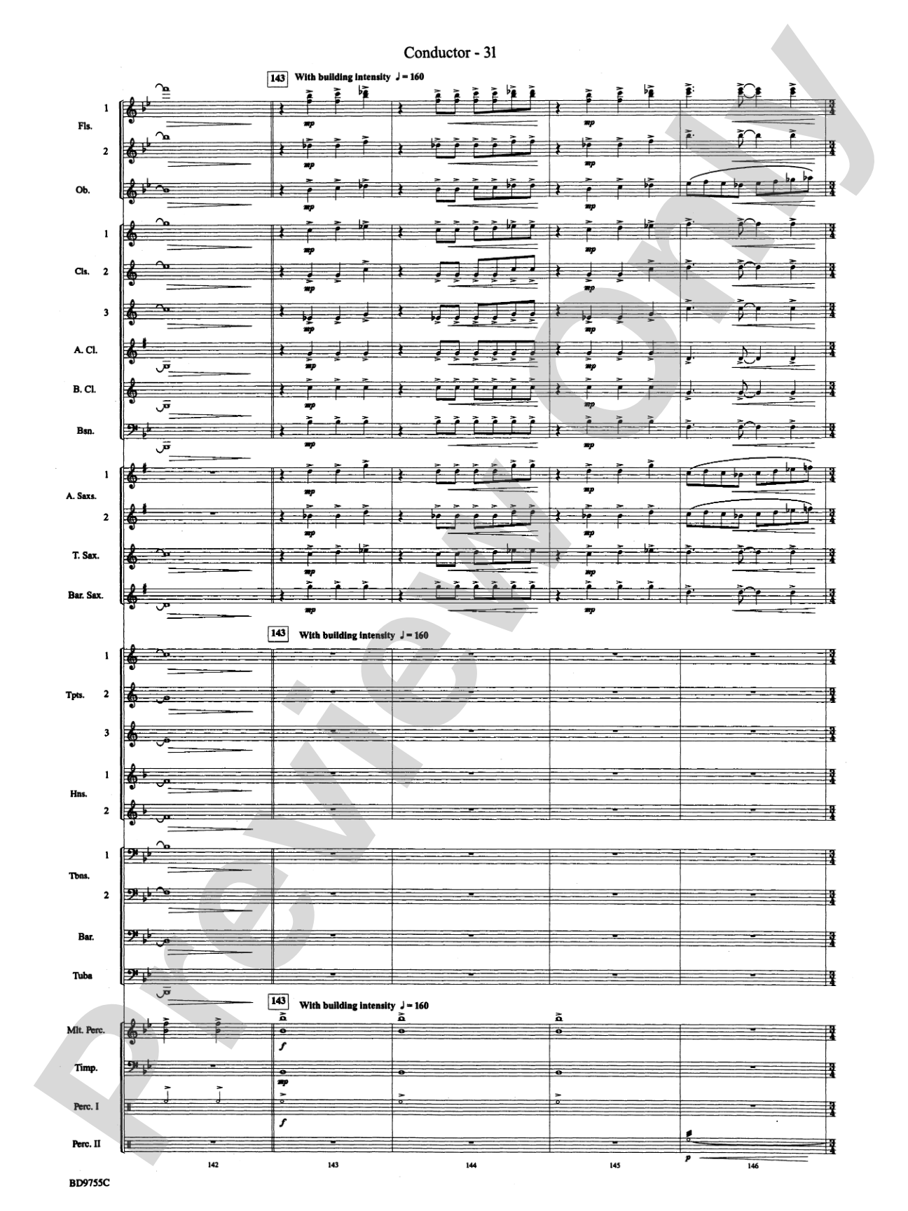The Maelstrom: Concert Band Conductor Score & Parts