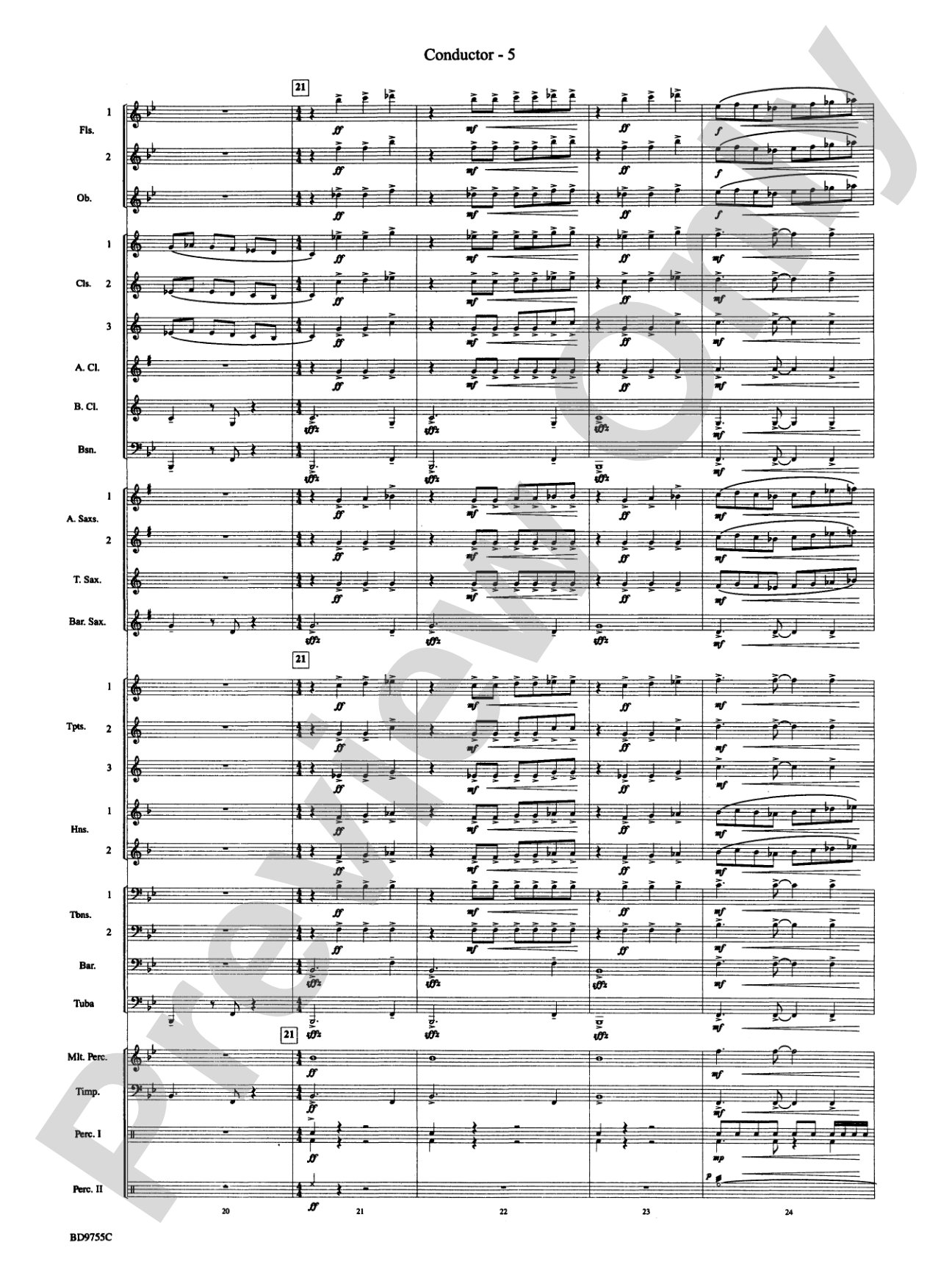 The Maelstrom: Concert Band Conductor Score & Parts