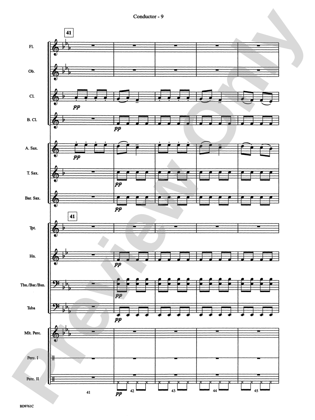 Bartók Suite (from For Children): Concert Band Conductor Score & Parts