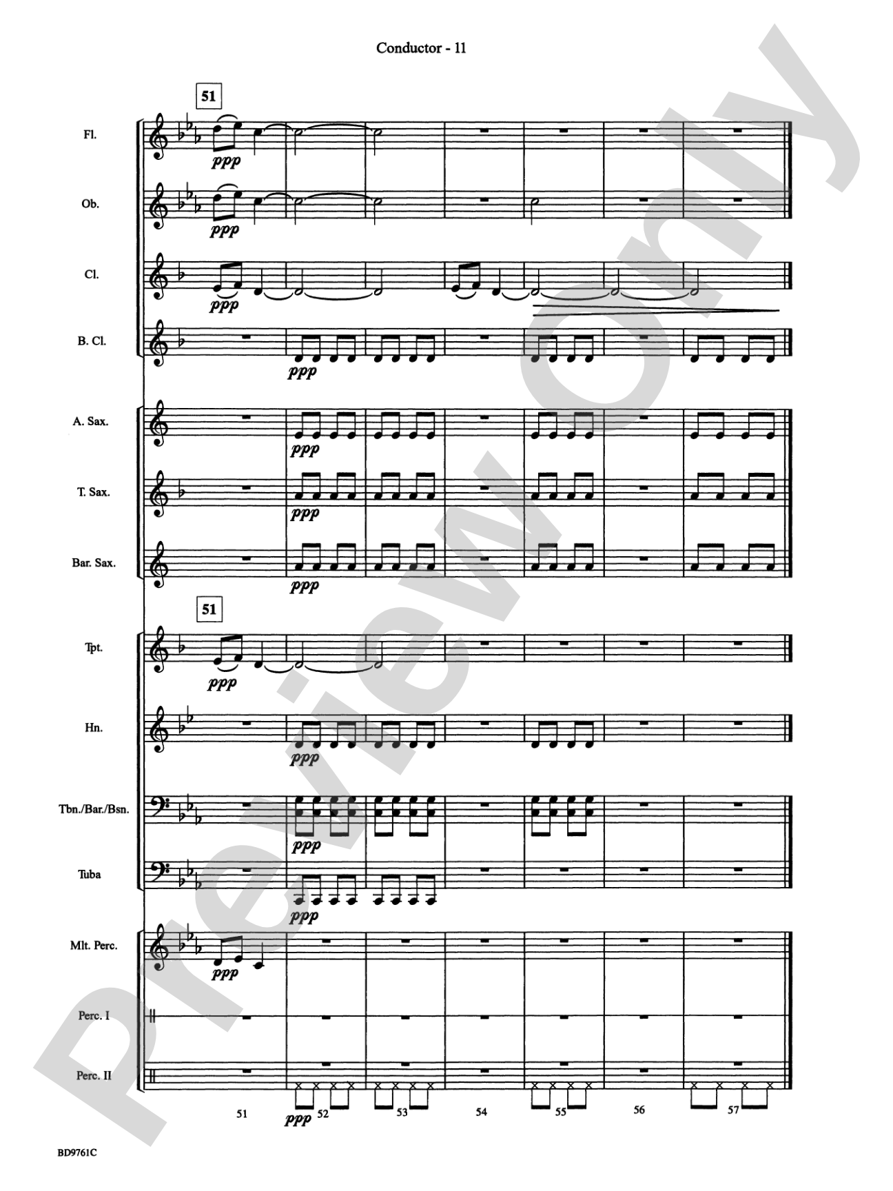 Bartók Suite (from For Children): Concert Band Conductor Score & Parts
