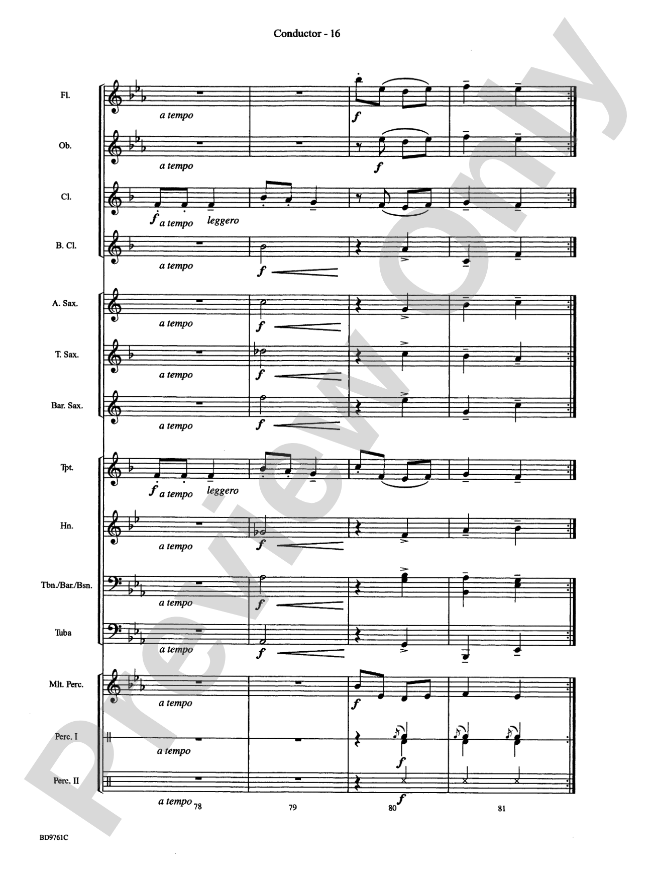 Bartók Suite (from For Children): Concert Band Conductor Score & Parts