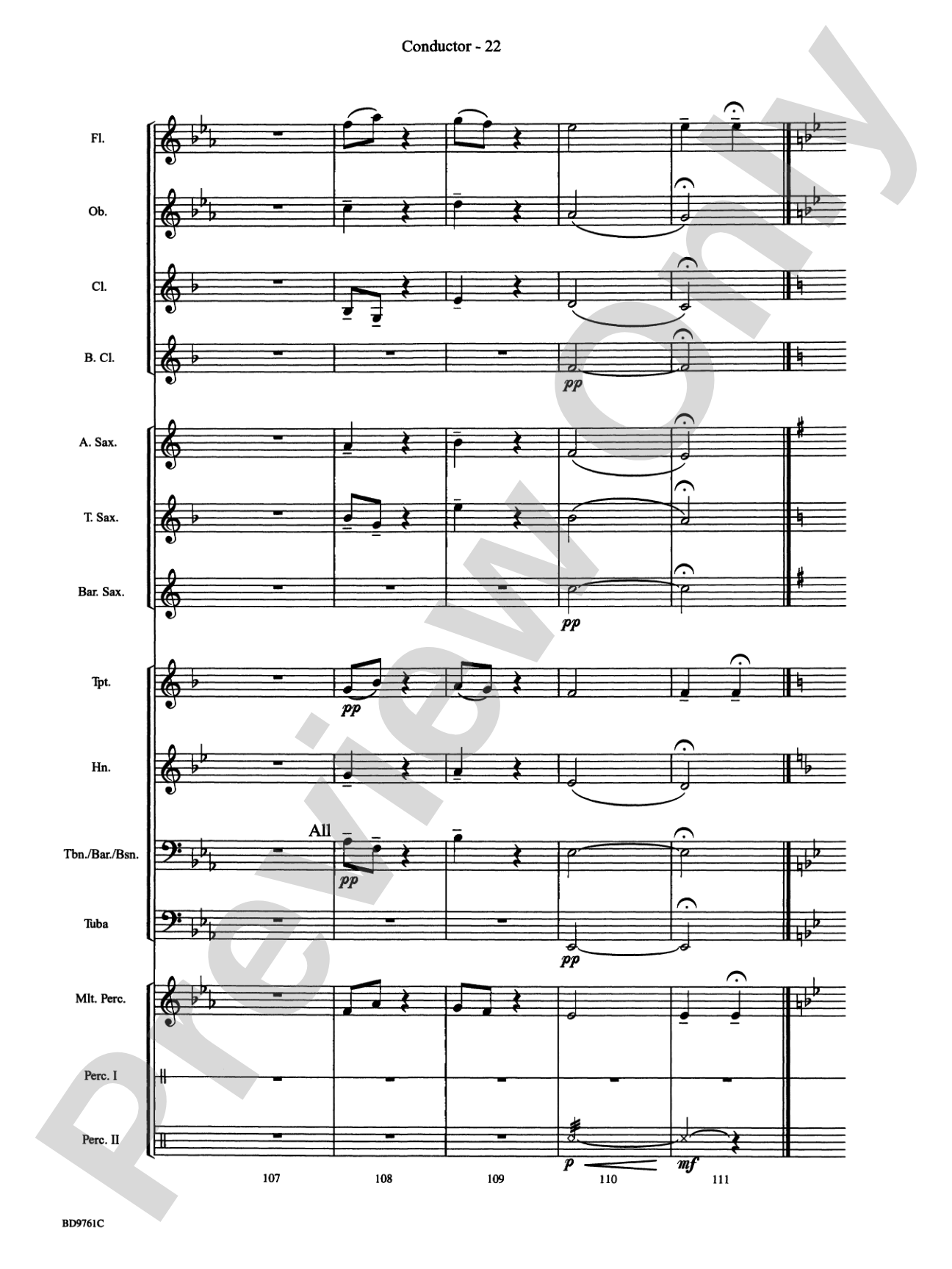 Bartók Suite (from For Children): Concert Band Conductor Score & Parts