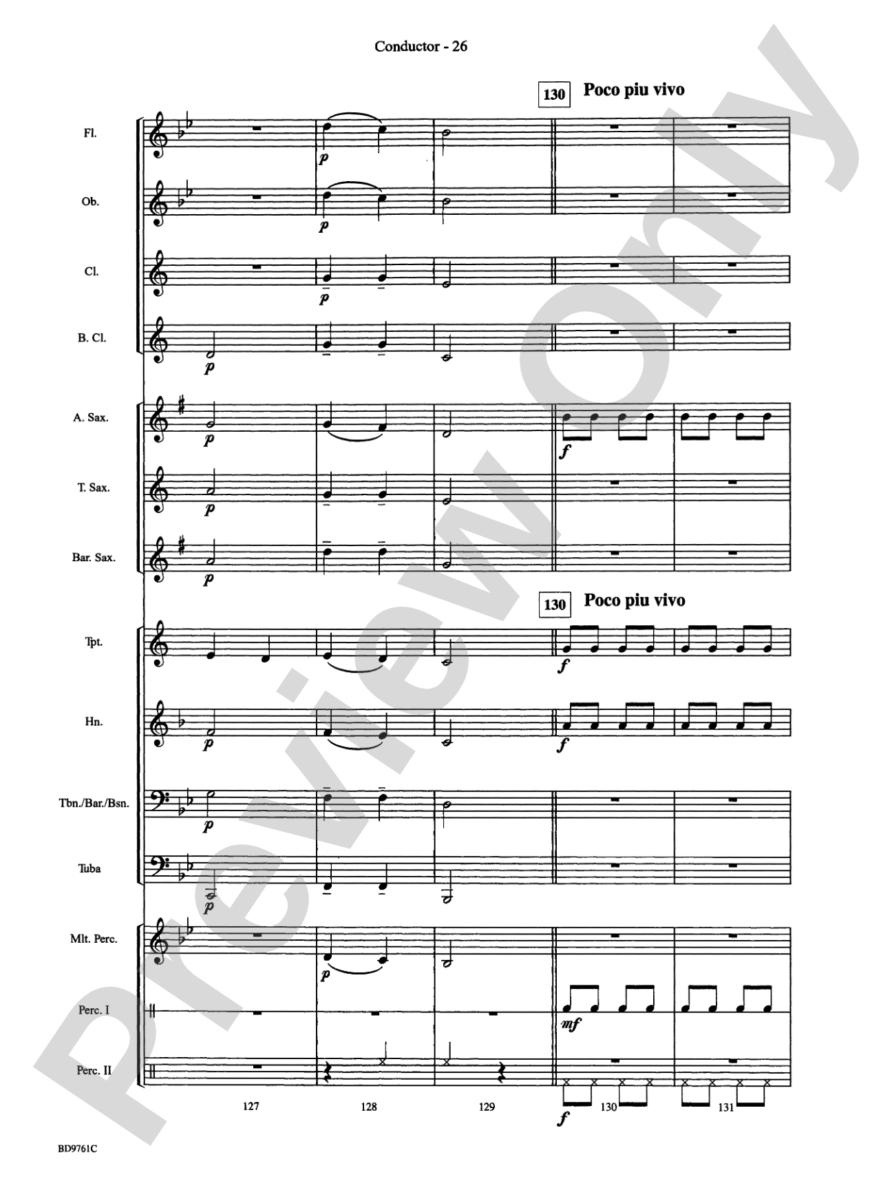 Bartók Suite (from For Children): Concert Band Conductor Score & Parts
