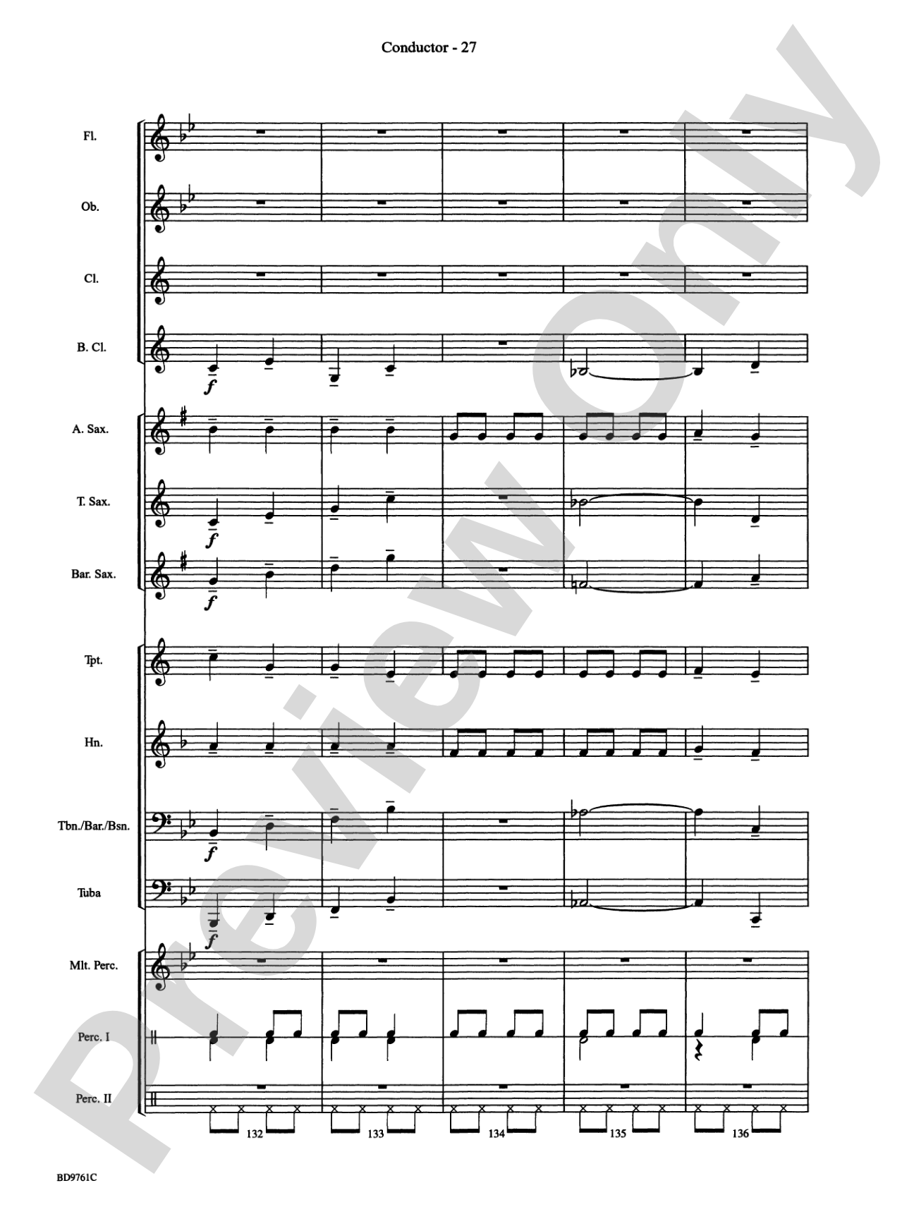 Bartók Suite (from For Children): Concert Band Conductor Score & Parts