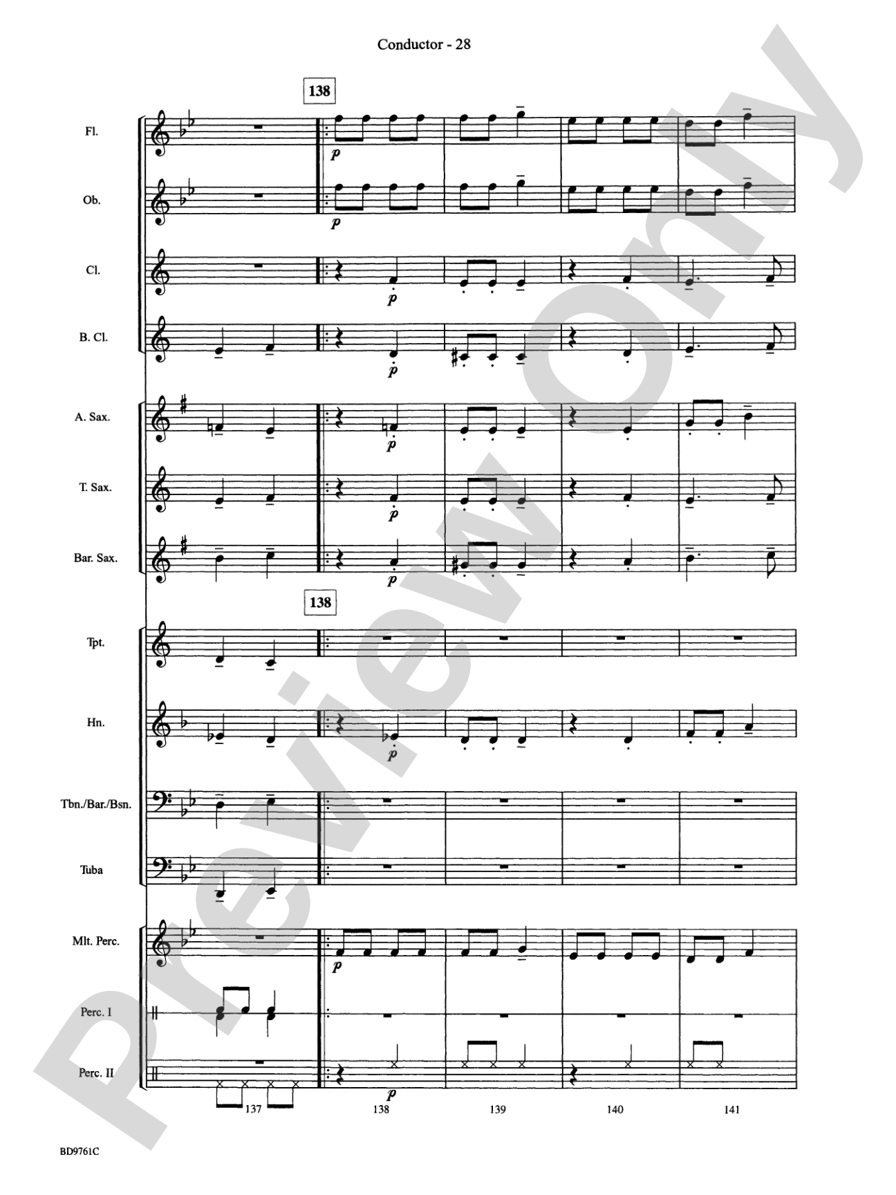 Bartók Suite (from For Children): Concert Band Conductor Score & Parts
