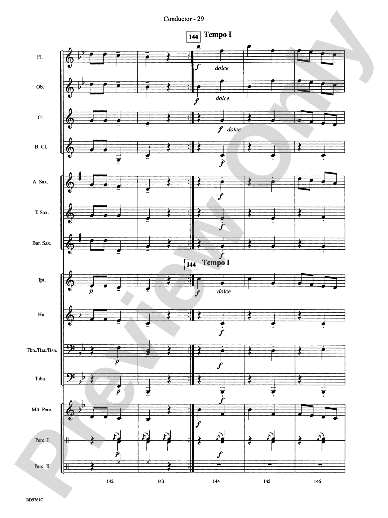Bartók Suite (from For Children): Concert Band Conductor Score & Parts