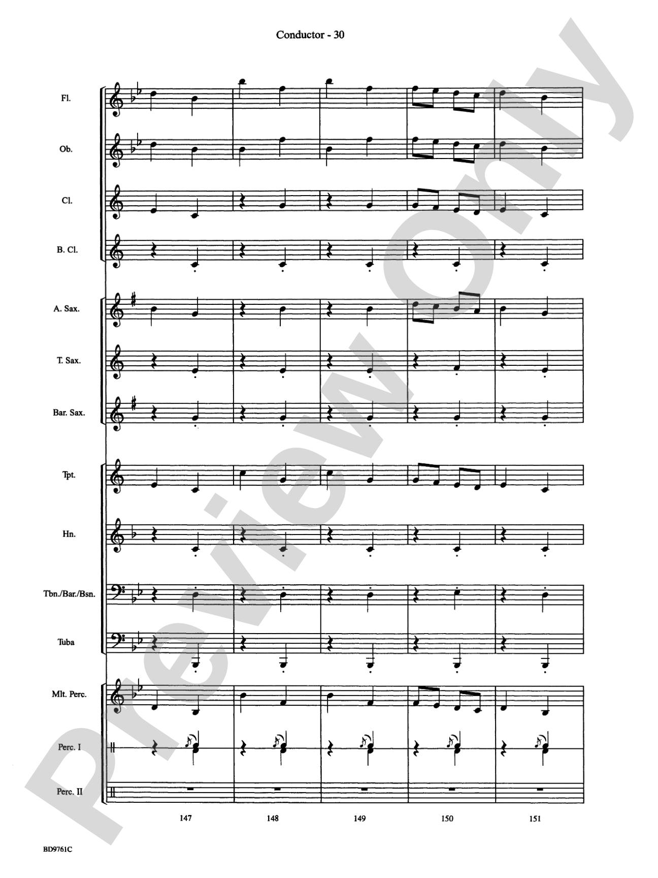Bartók Suite (from For Children): Concert Band Conductor Score & Parts