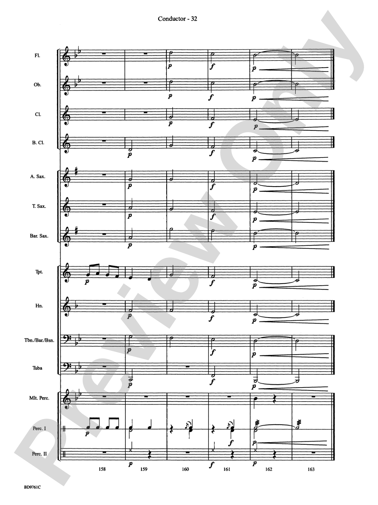 Bartók Suite (from For Children): Concert Band Conductor Score & Parts