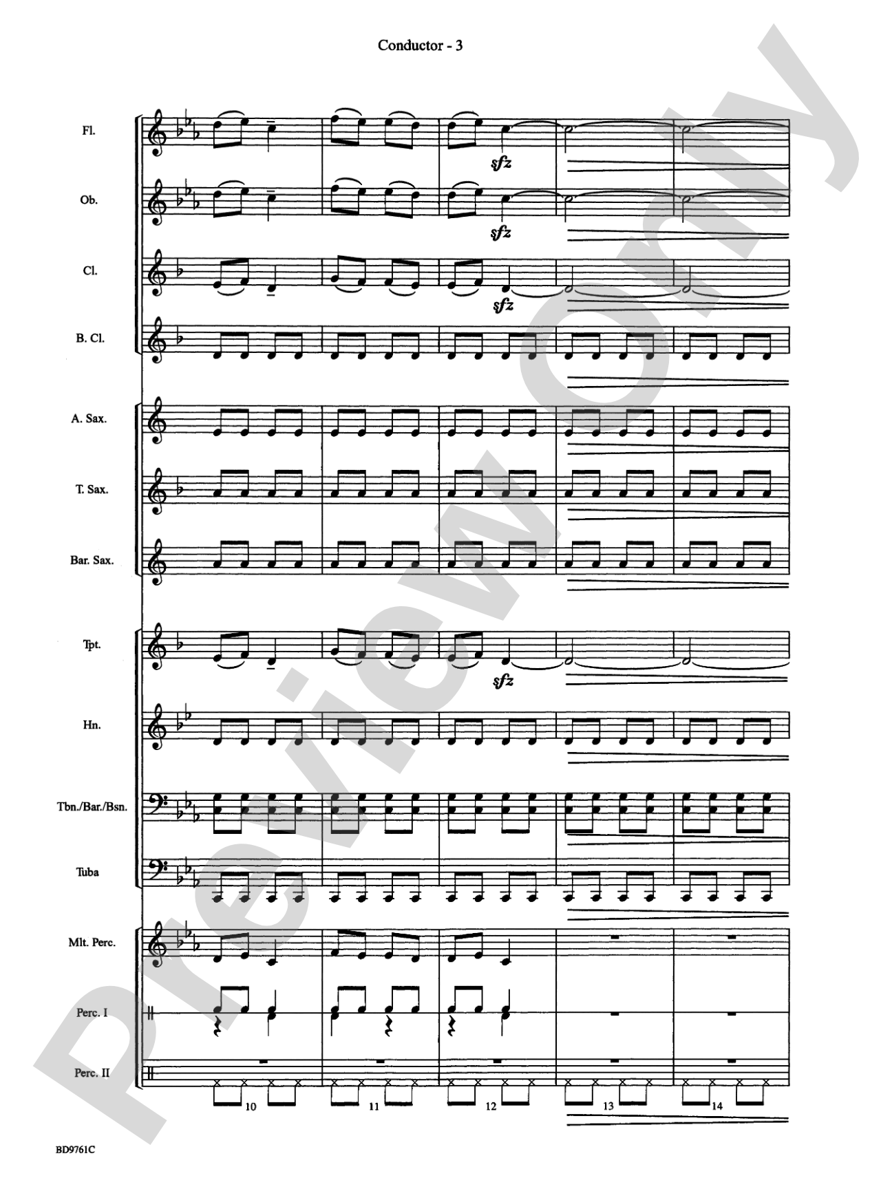Bartók Suite (from For Children): Concert Band Conductor Score & Parts