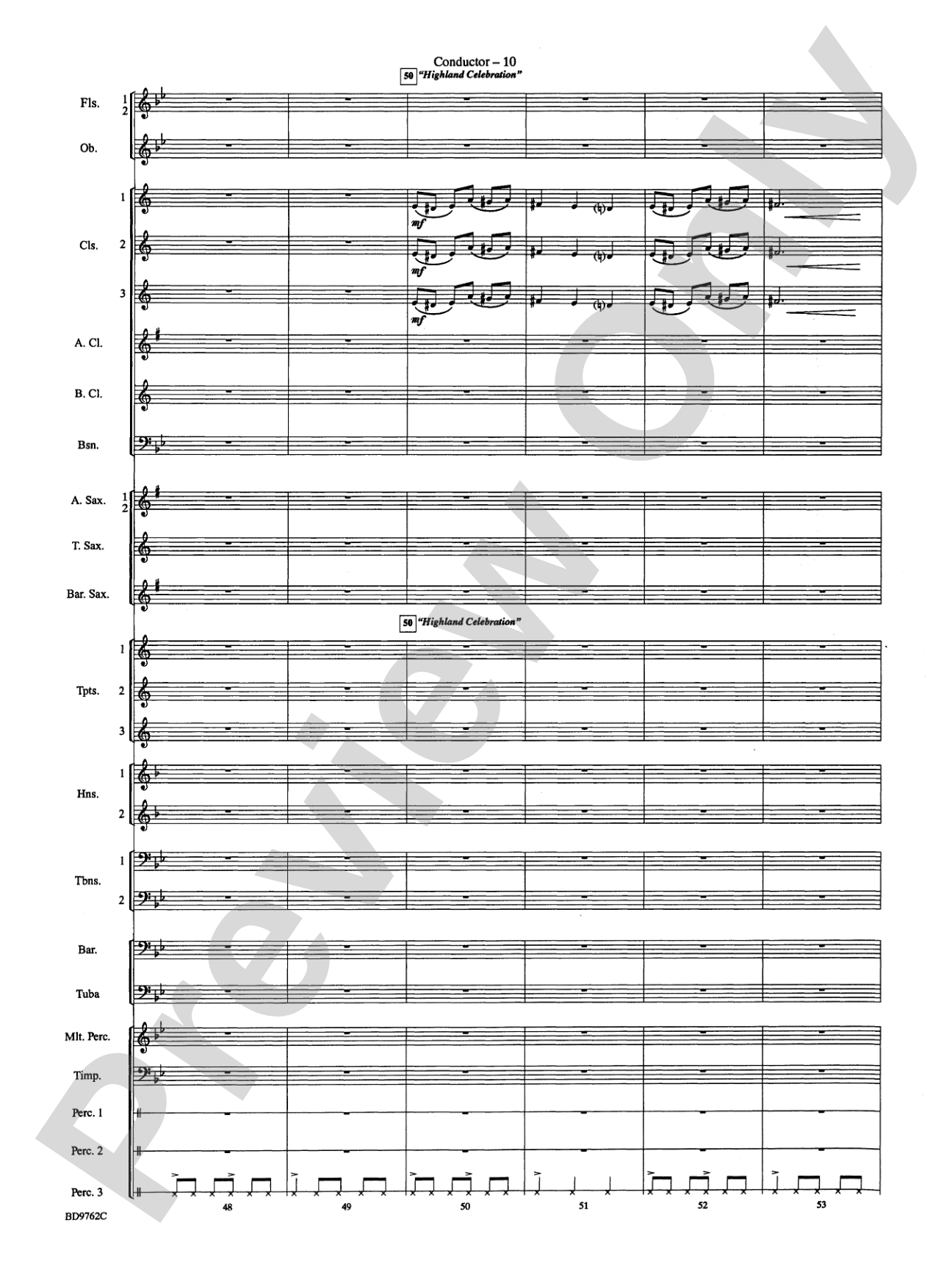 By Loch and Mountain: Concert Band Conductor Score & Parts