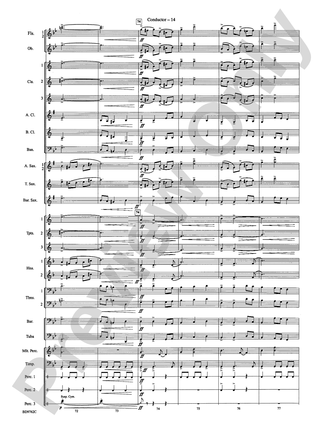 By Loch and Mountain: Concert Band Conductor Score & Parts