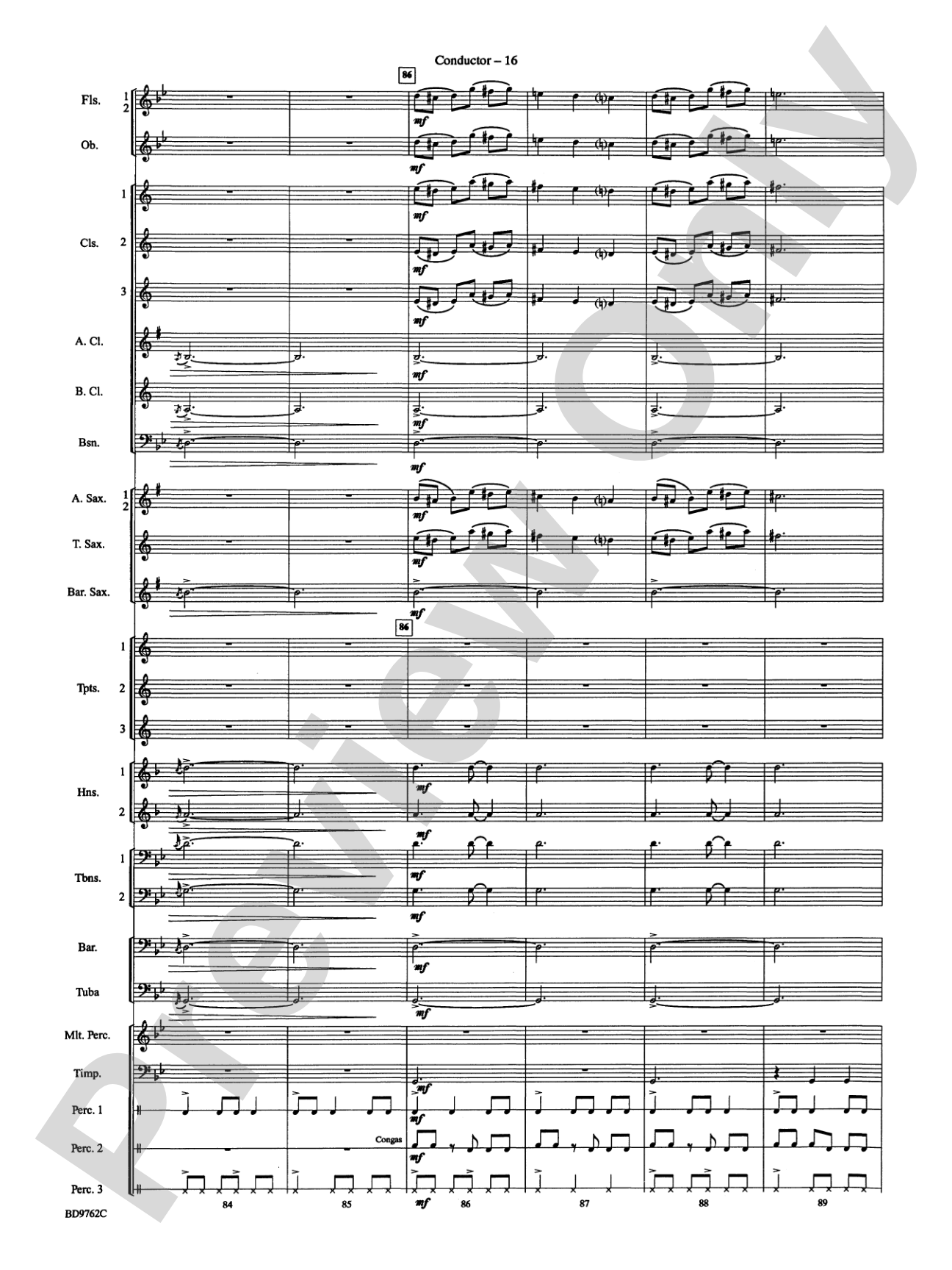 By Loch and Mountain: Concert Band Conductor Score & Parts