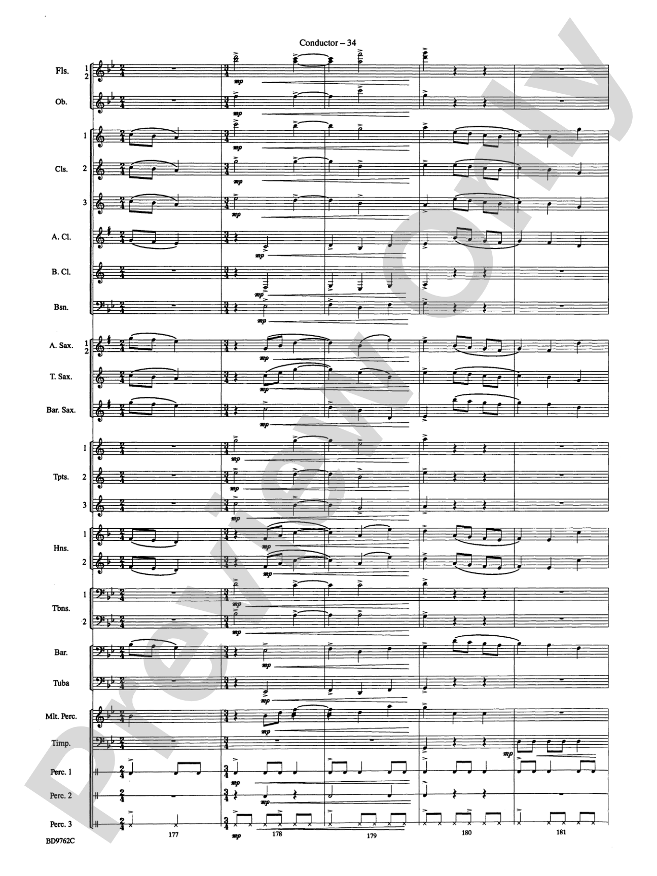 By Loch and Mountain: Concert Band Conductor Score & Parts