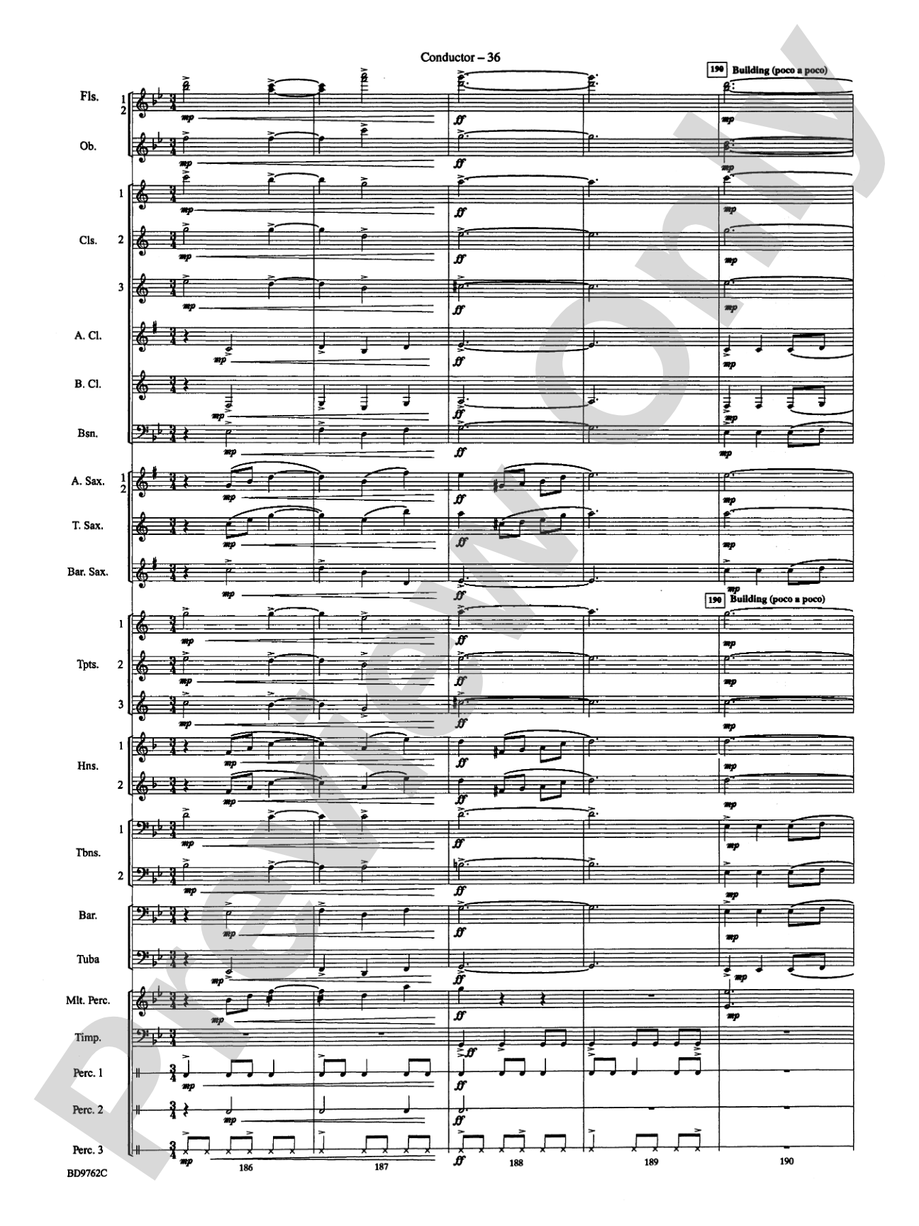 By Loch and Mountain: Concert Band Conductor Score & Parts