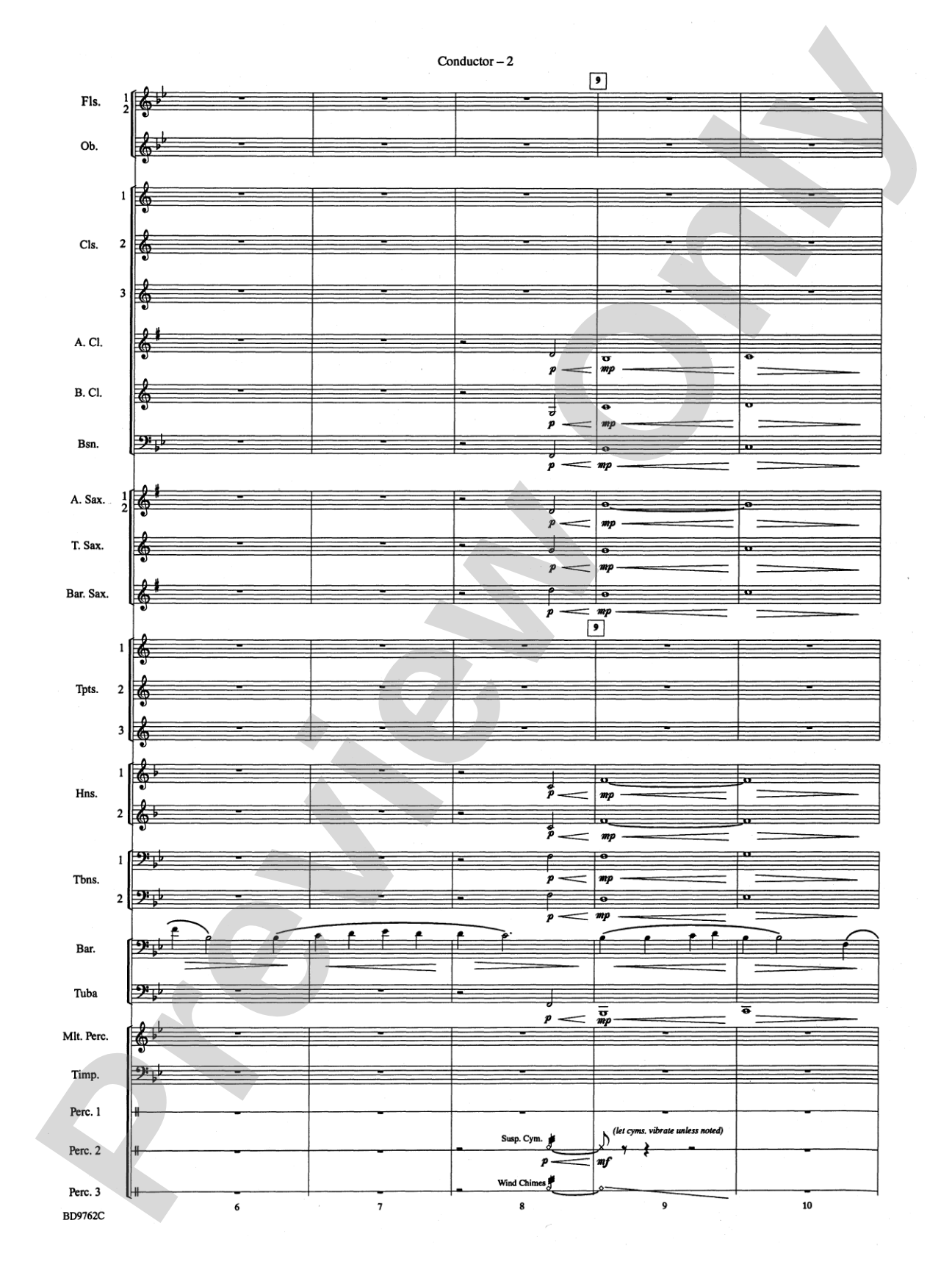 By Loch and Mountain: Concert Band Conductor Score & Parts