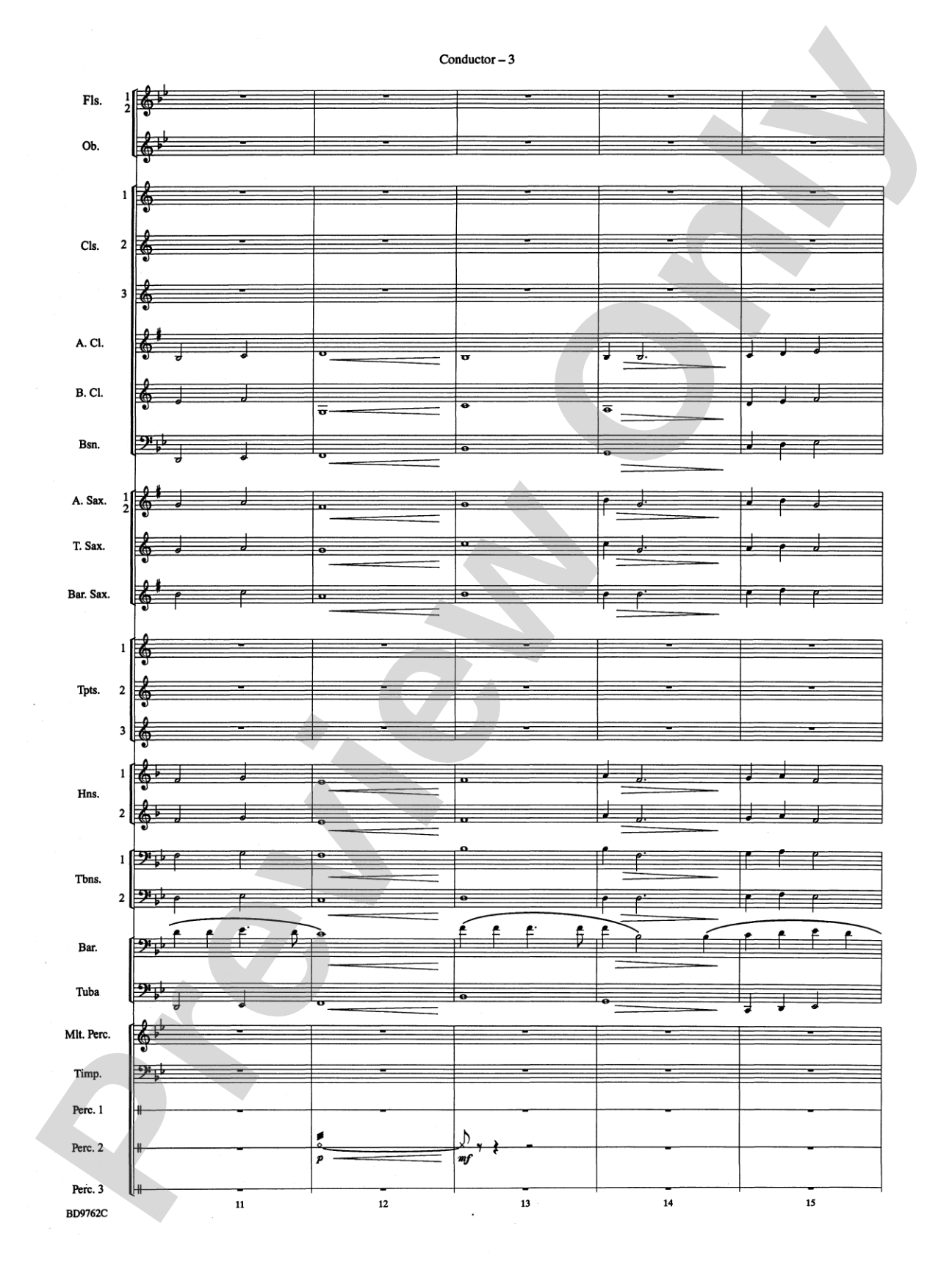 By Loch and Mountain: Concert Band Conductor Score & Parts