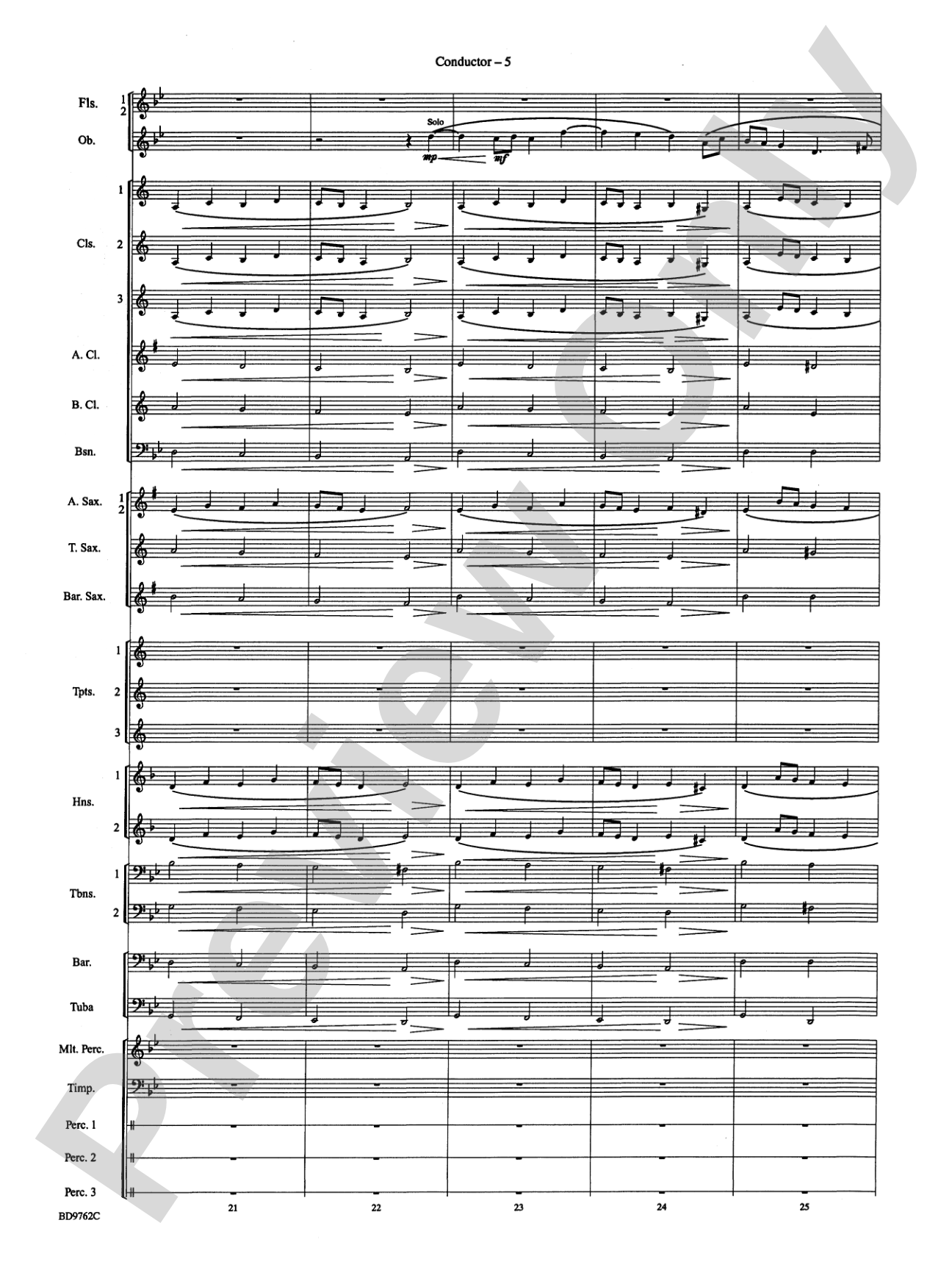By Loch and Mountain: Concert Band Conductor Score & Parts