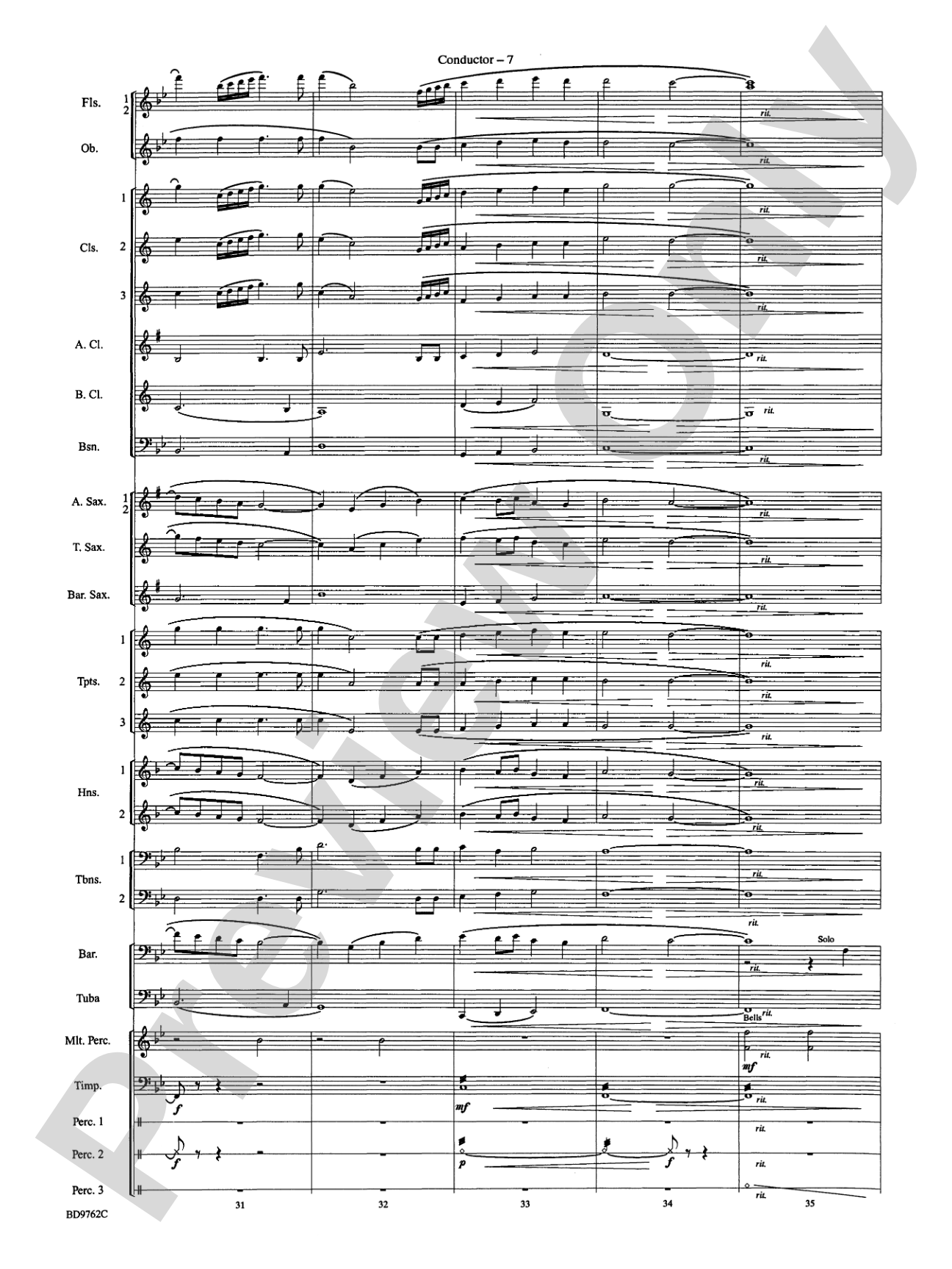 By Loch and Mountain: Concert Band Conductor Score & Parts