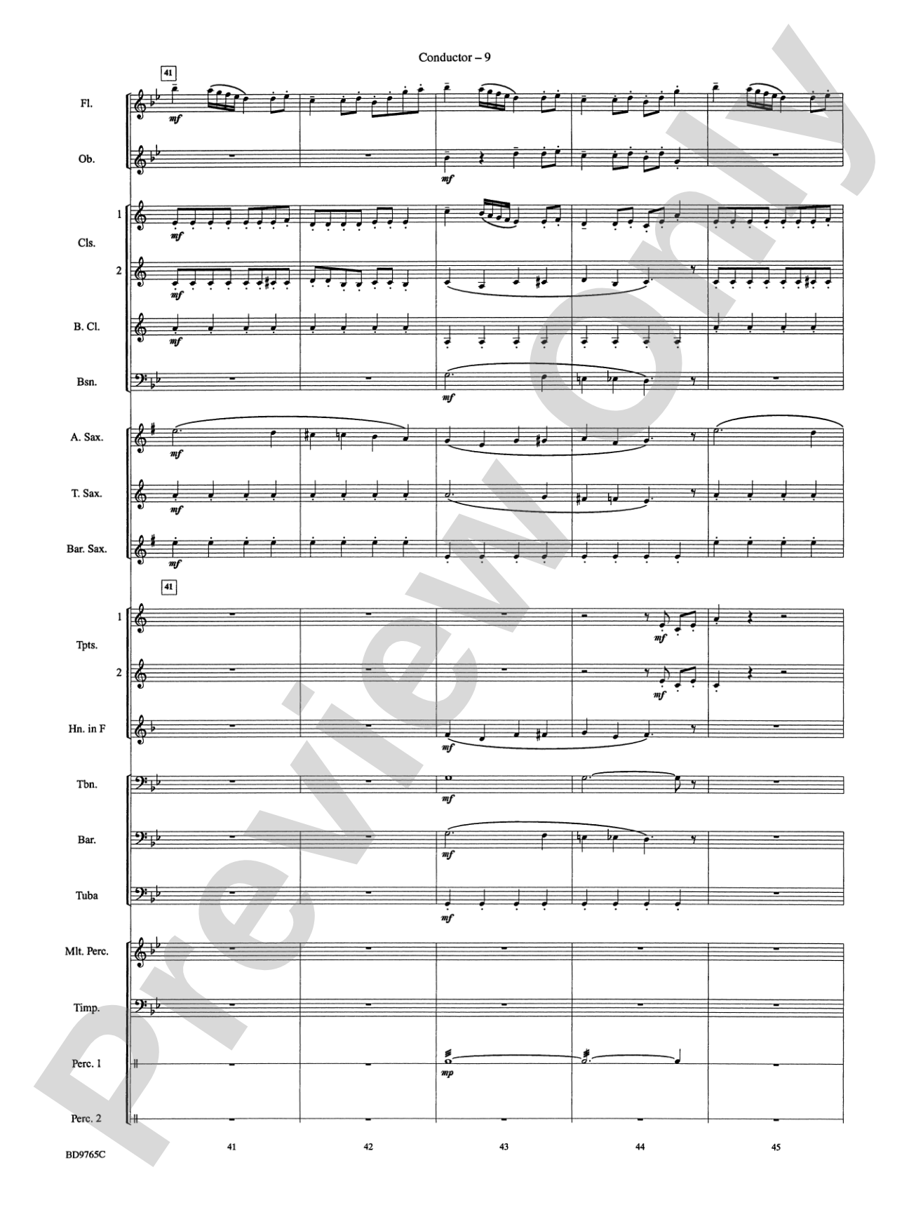 March from The Nutcracker: Concert Band Conductor Score & Parts