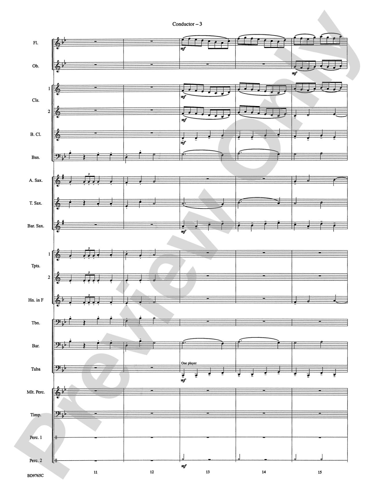 March from The Nutcracker: Concert Band Conductor Score & Parts