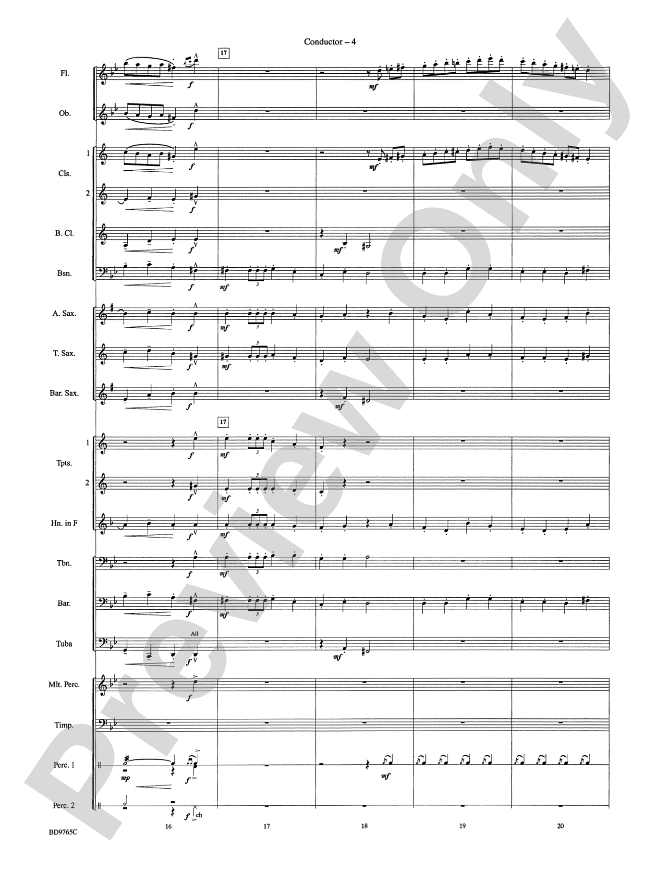 March from The Nutcracker: Concert Band Conductor Score & Parts