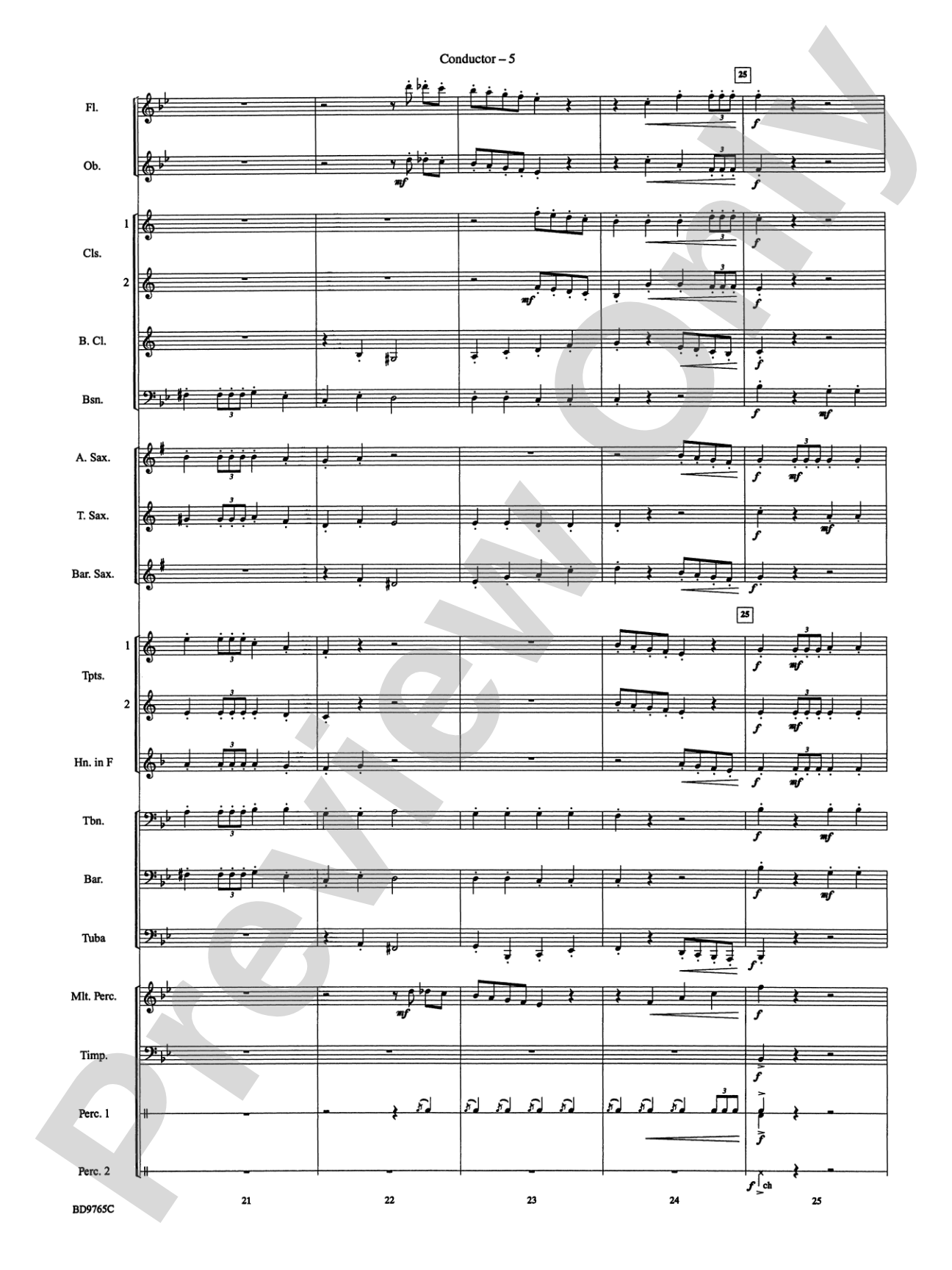 March from The Nutcracker: Concert Band Conductor Score & Parts