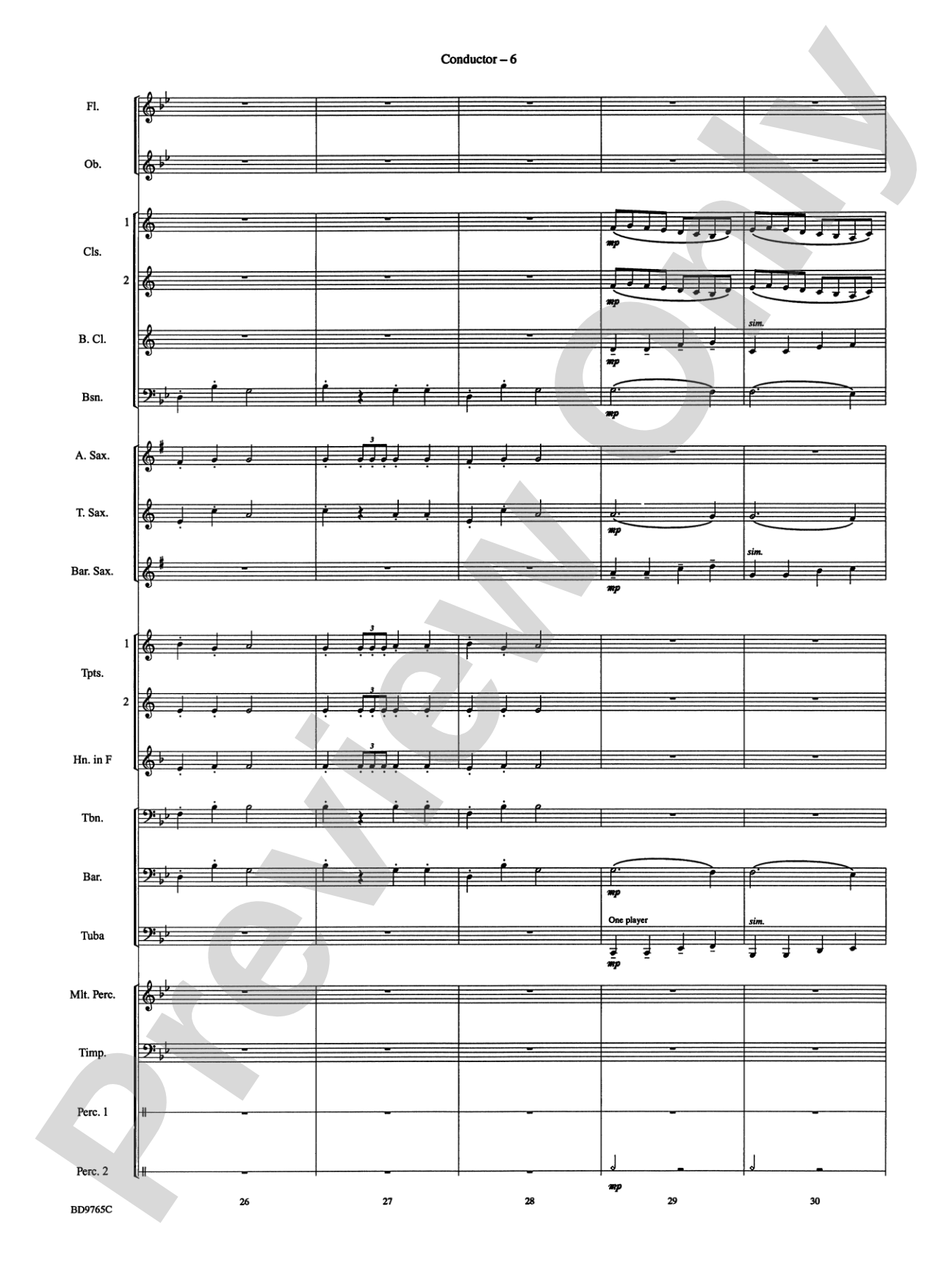 March from The Nutcracker: Concert Band Conductor Score & Parts