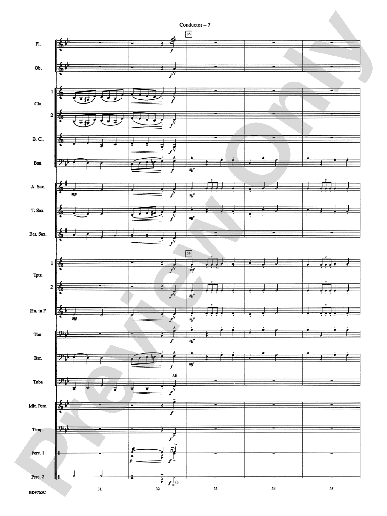 March from The Nutcracker: Concert Band Conductor Score & Parts