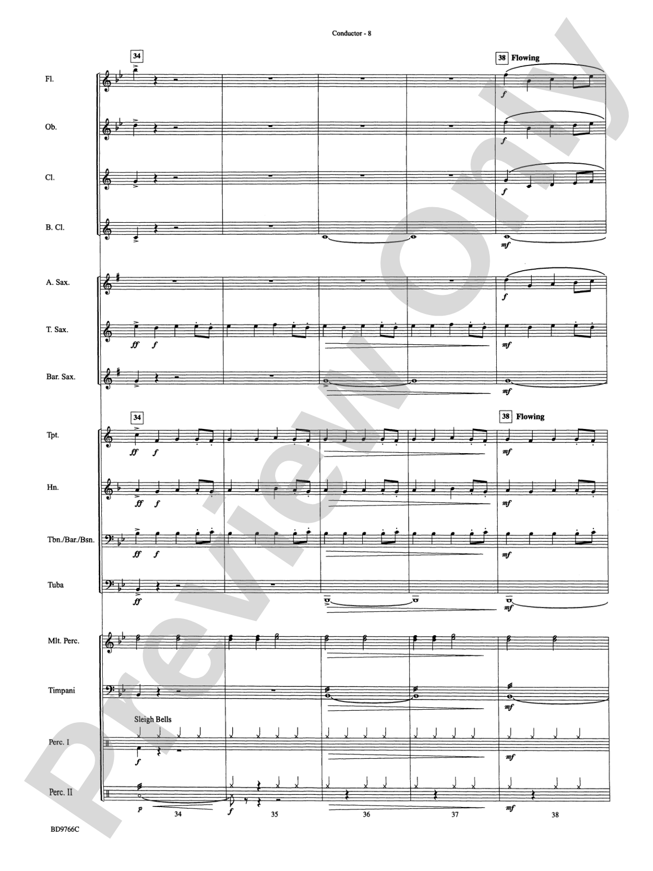 Glorioso (A Fanfare and Procession for Band): Concert Band Conductor Score & Parts