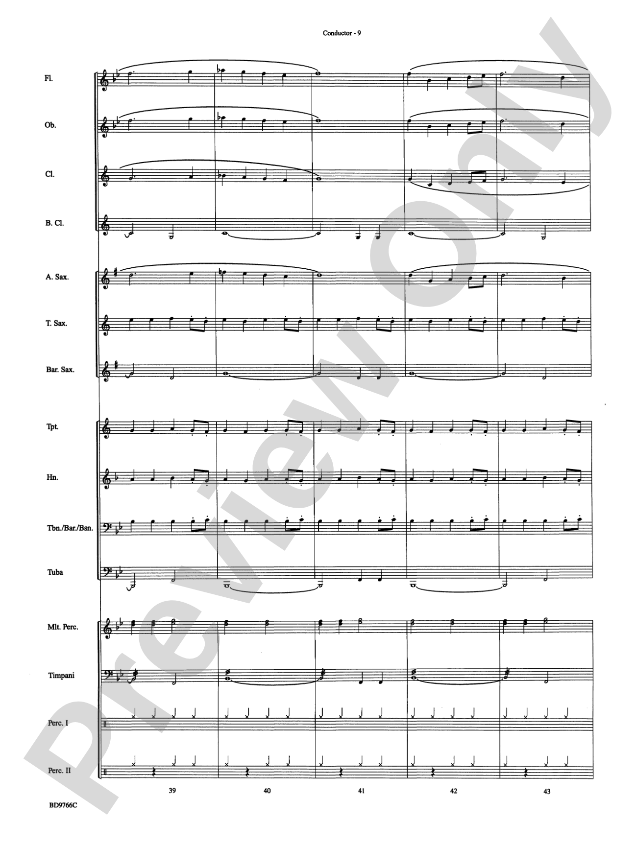 Glorioso (A Fanfare and Procession for Band): Concert Band Conductor Score & Parts