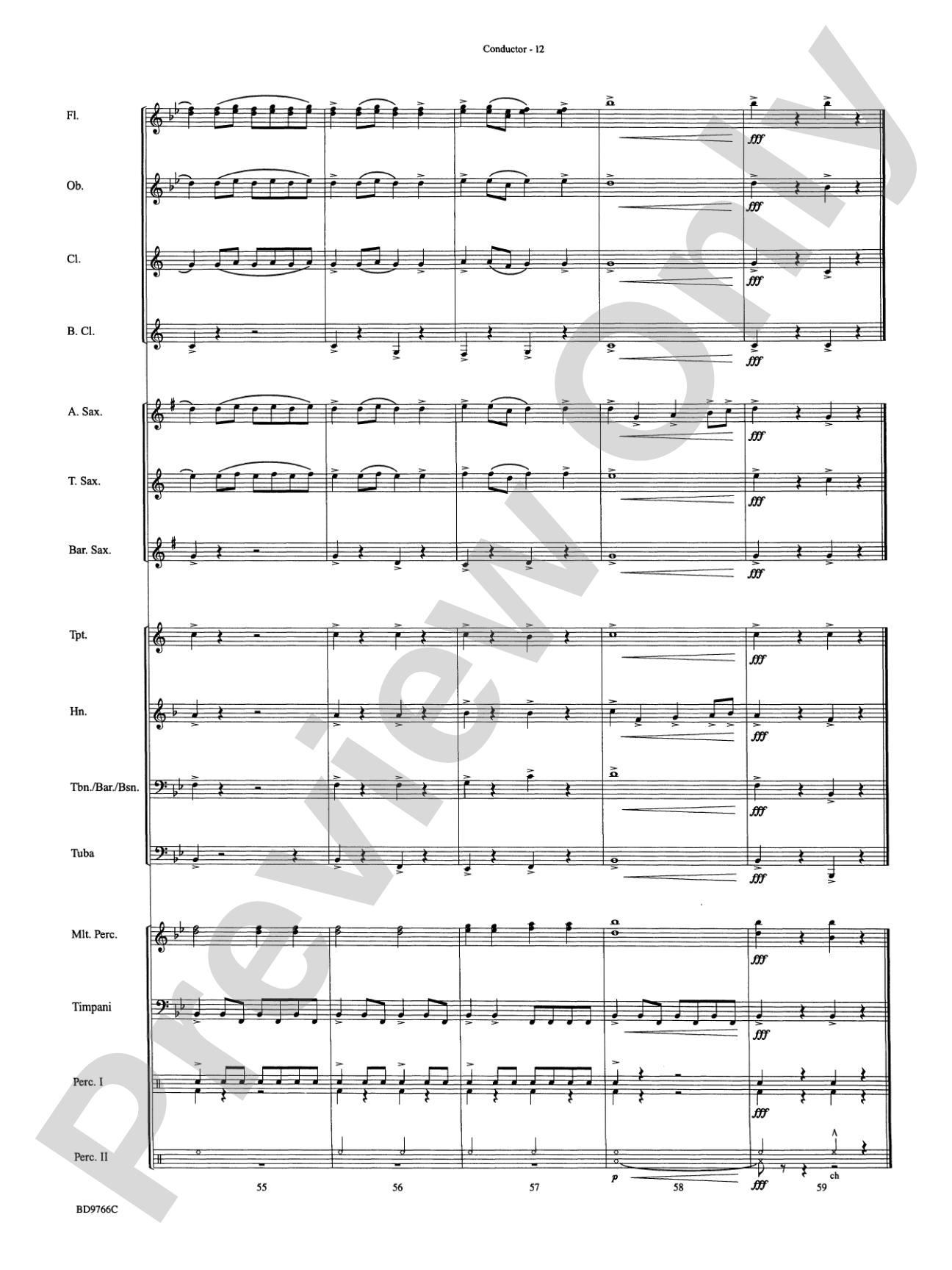 Glorioso (A Fanfare and Procession for Band): Concert Band Conductor Score & Parts