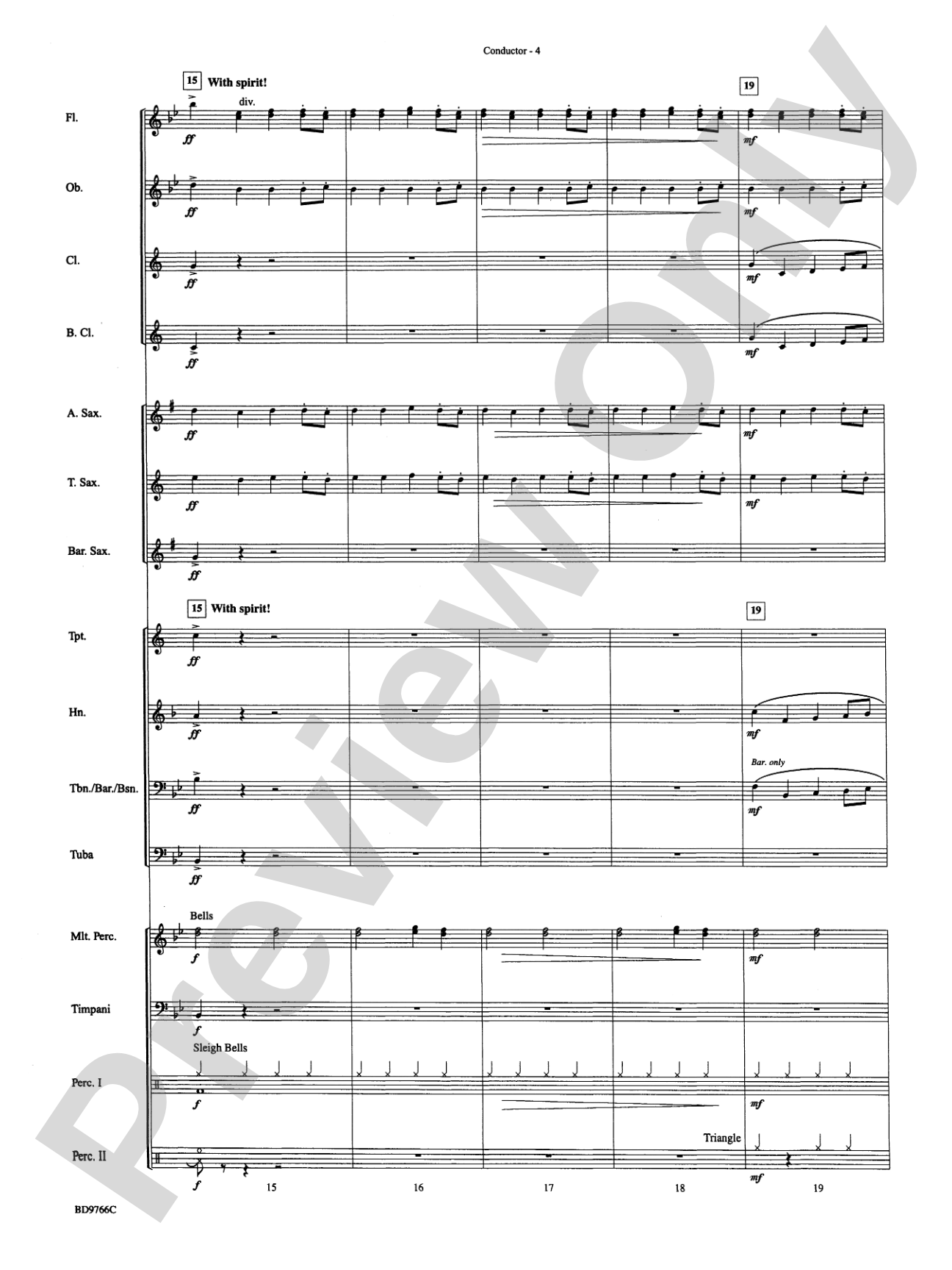 Glorioso (A Fanfare and Procession for Band): Concert Band Conductor Score & Parts