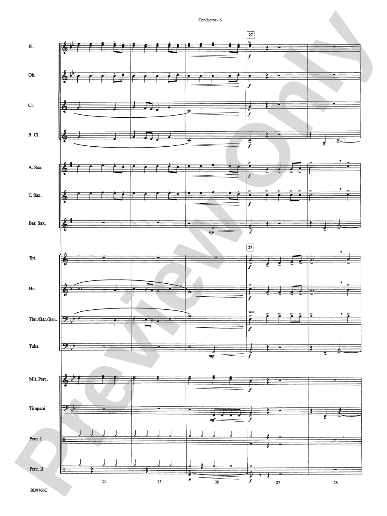 Glorioso (A Fanfare and Procession for Band): Concert Band Conductor Score & Parts
