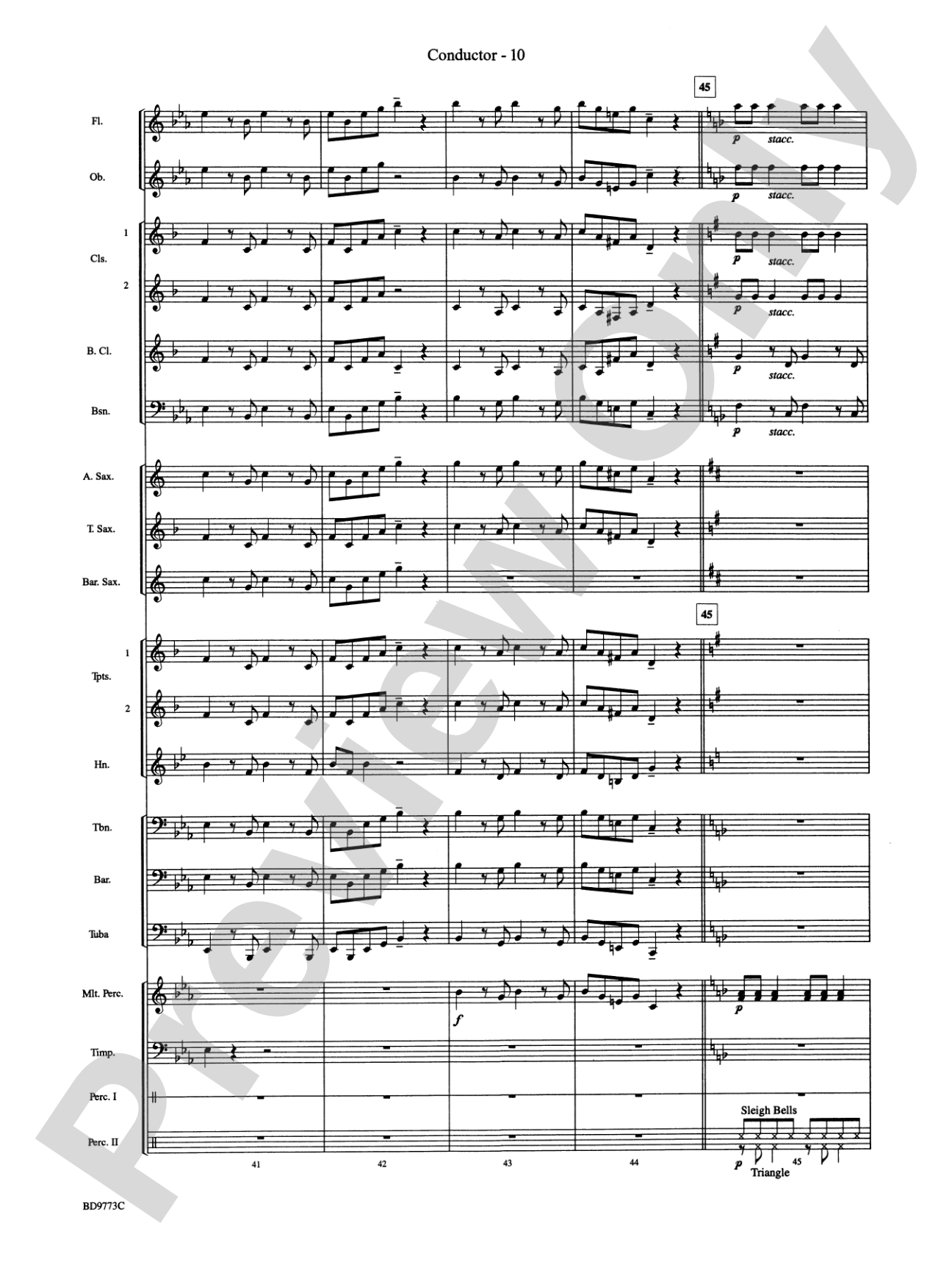 Eine Kleine Christmas (featuring Traditional Holiday Favorites (with apologies to Wolfgang Amadeus Mozart)): Concert Band Conductor Score & Parts