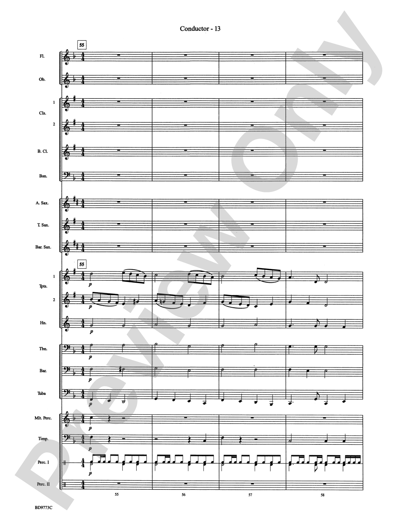 Eine Kleine Christmas (featuring Traditional Holiday Favorites (with apologies to Wolfgang Amadeus Mozart)): Concert Band Conductor Score & Parts