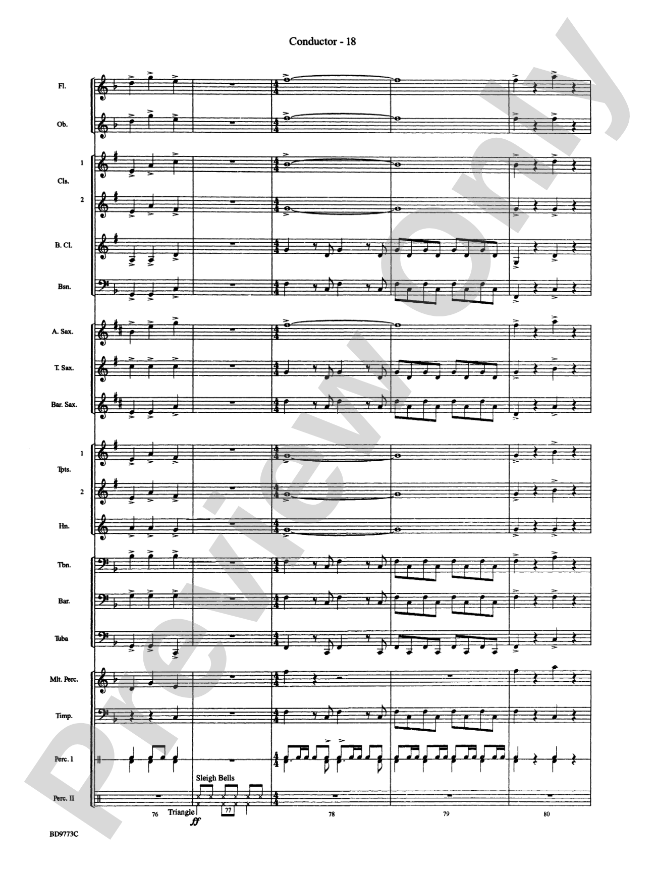 Eine Kleine Christmas (featuring Traditional Holiday Favorites (with apologies to Wolfgang Amadeus Mozart)): Concert Band Conductor Score & Parts